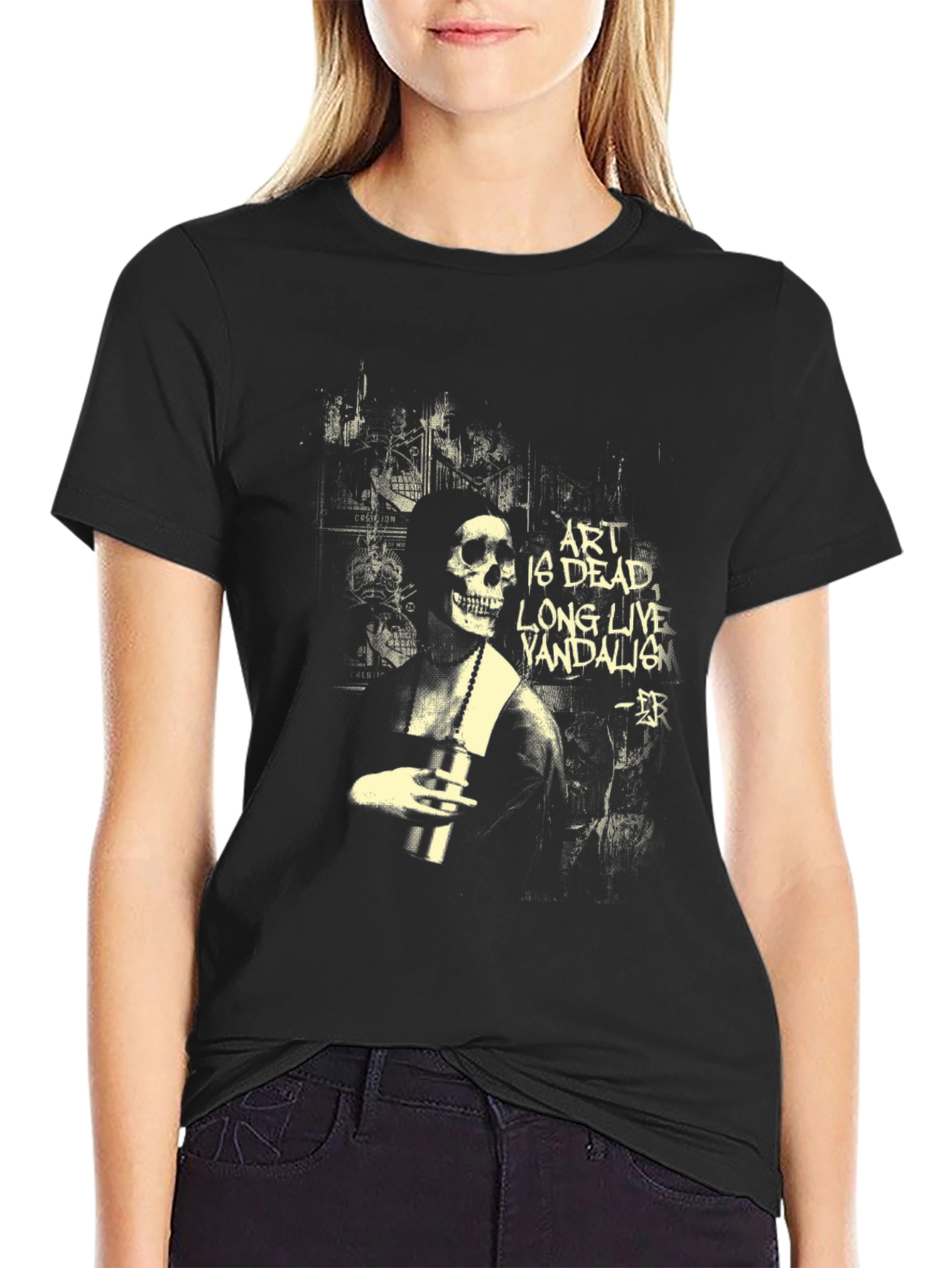 Art is Dead T-Shirt - Skeleton Graphic Tee