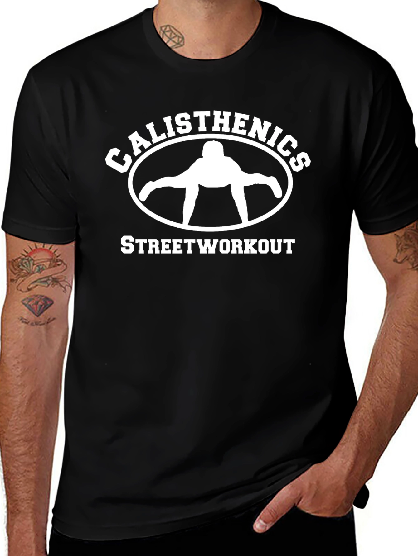 Calisthenics Street Workout Black Graphic T-Shirt