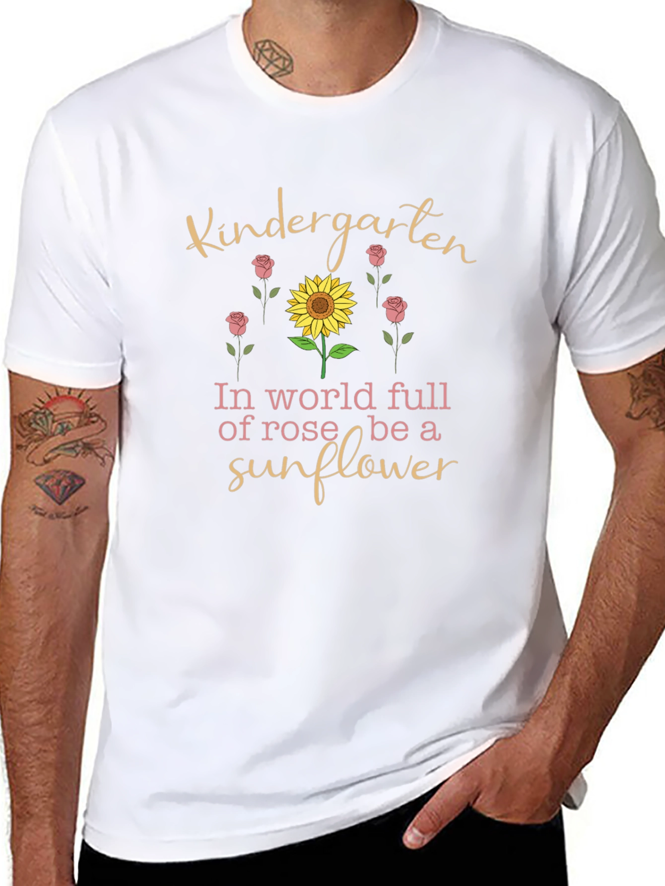 Kindergarten Sunflower Graphic Tee
