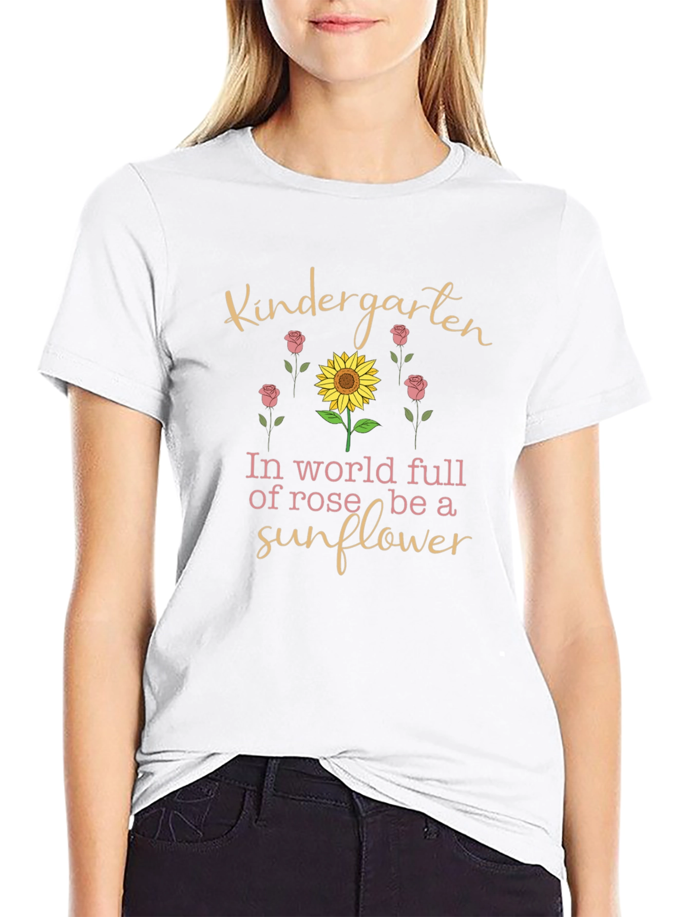Kindergarten Sunflower Graphic Tee