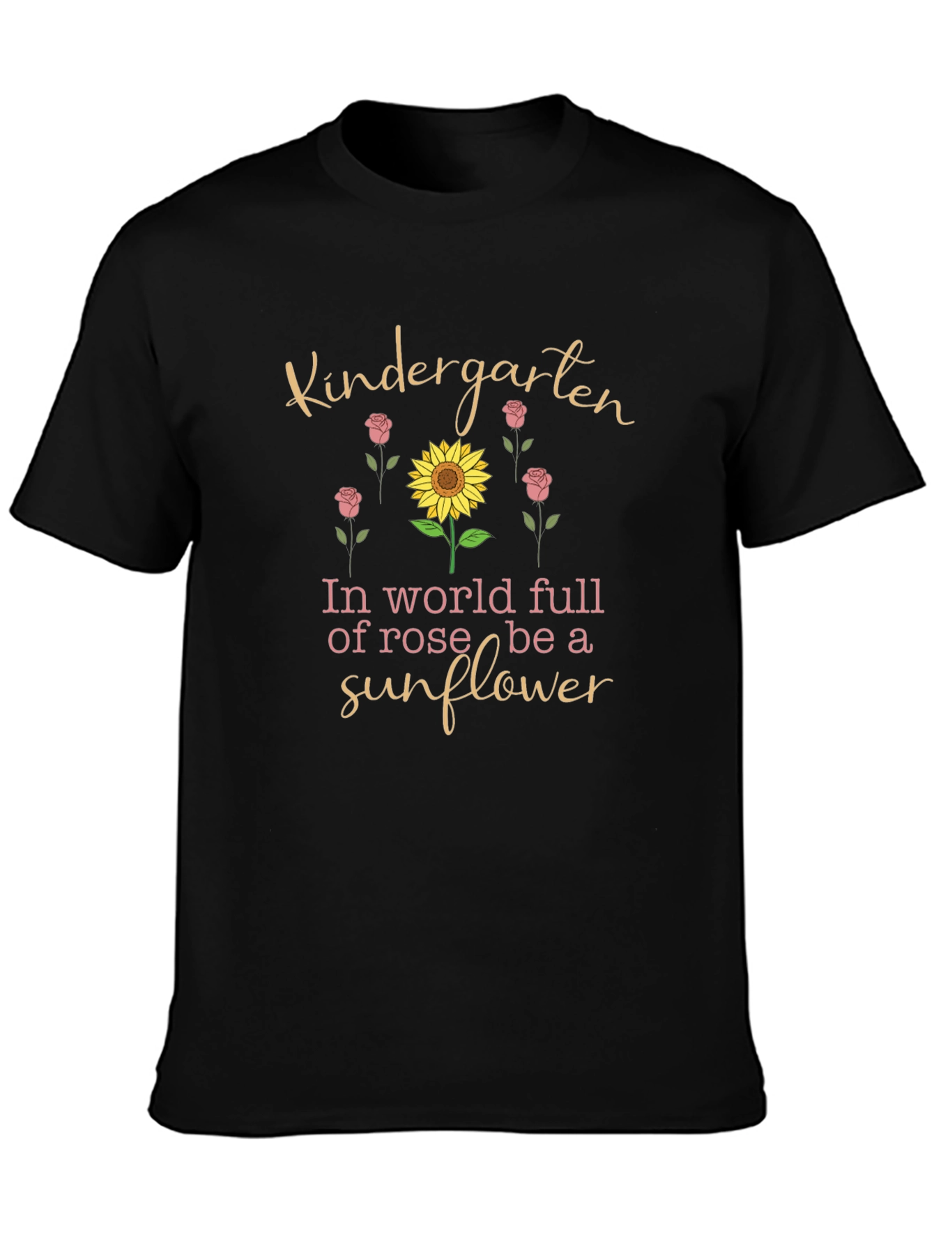 Kindergarten Sunflower Graphic Tee