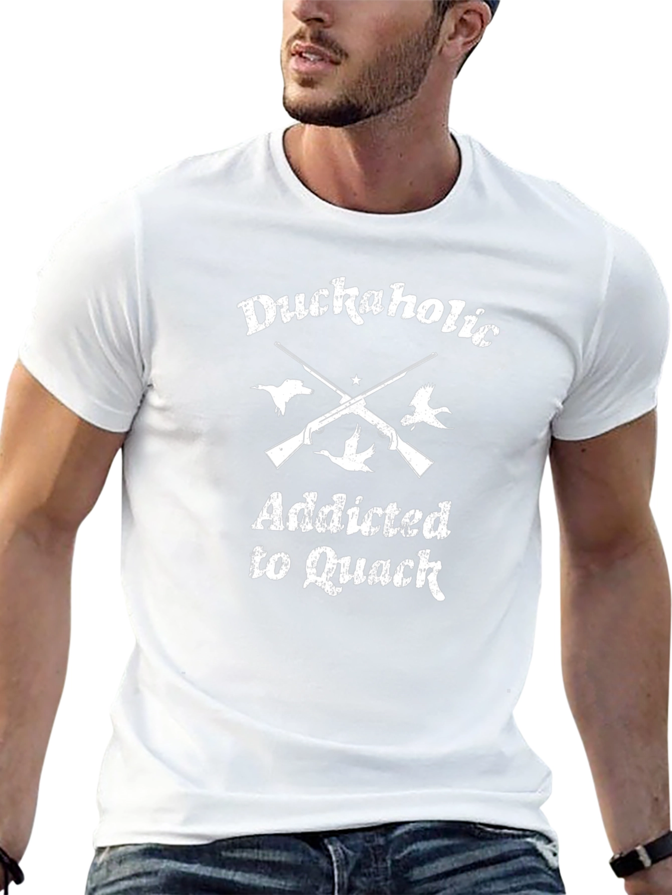 Duckaholic Addicted to Quack Graphic T-Shirt