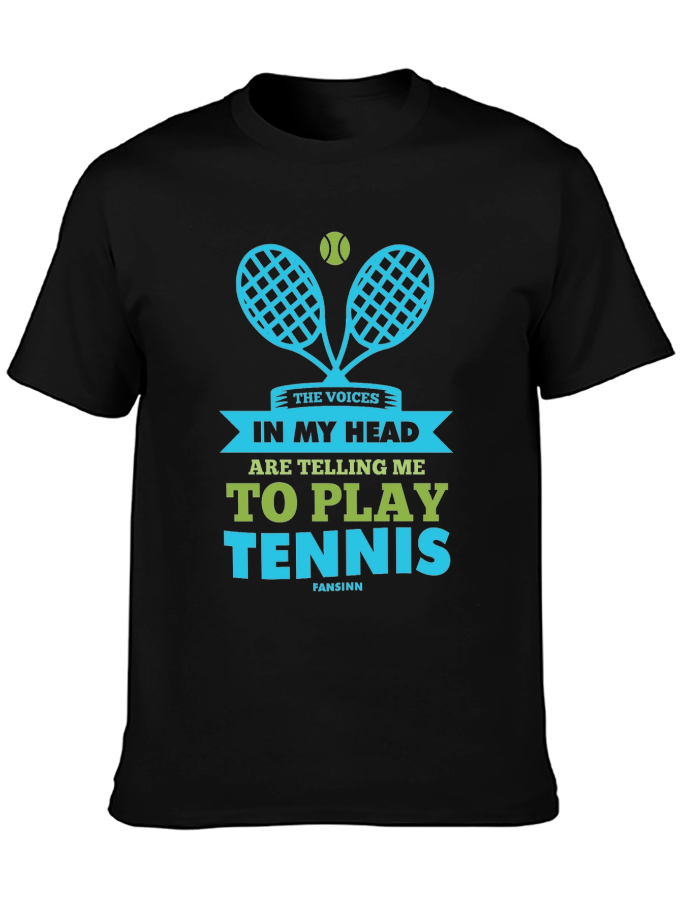 Funny Tennis T-Shirt: Voices in My Head