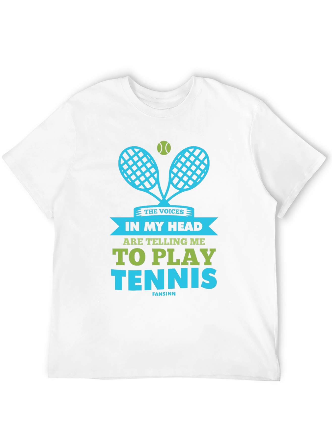 Funny Tennis T-Shirt: Voices in My Head