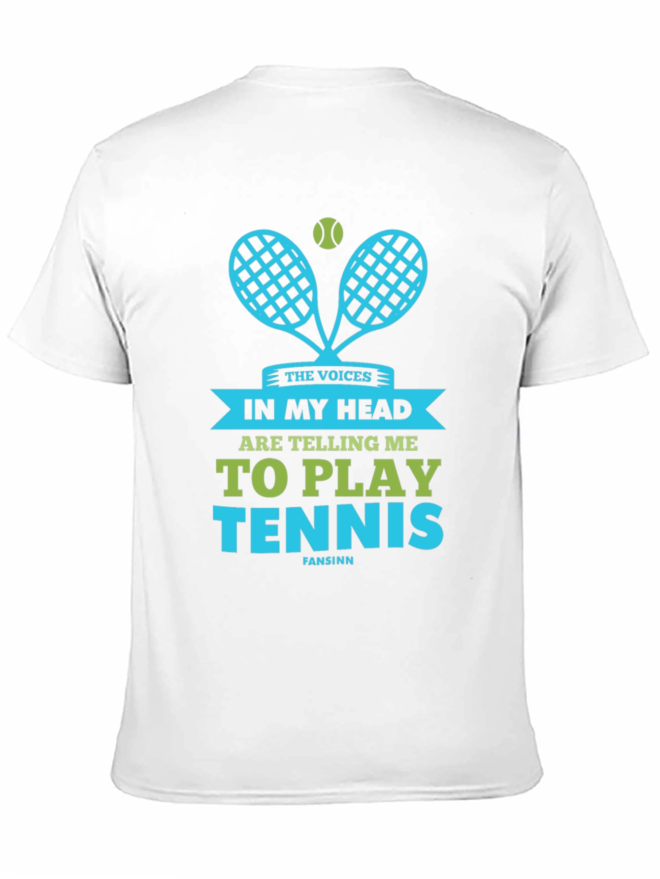Funny Tennis T-Shirt: Voices in My Head