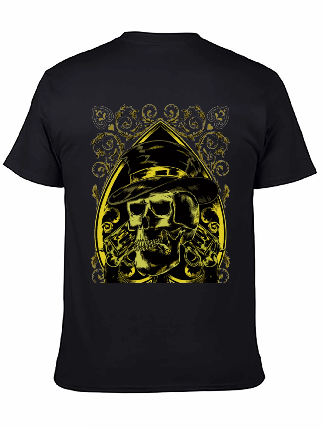 Skull & Guns Graphic Tee - Black