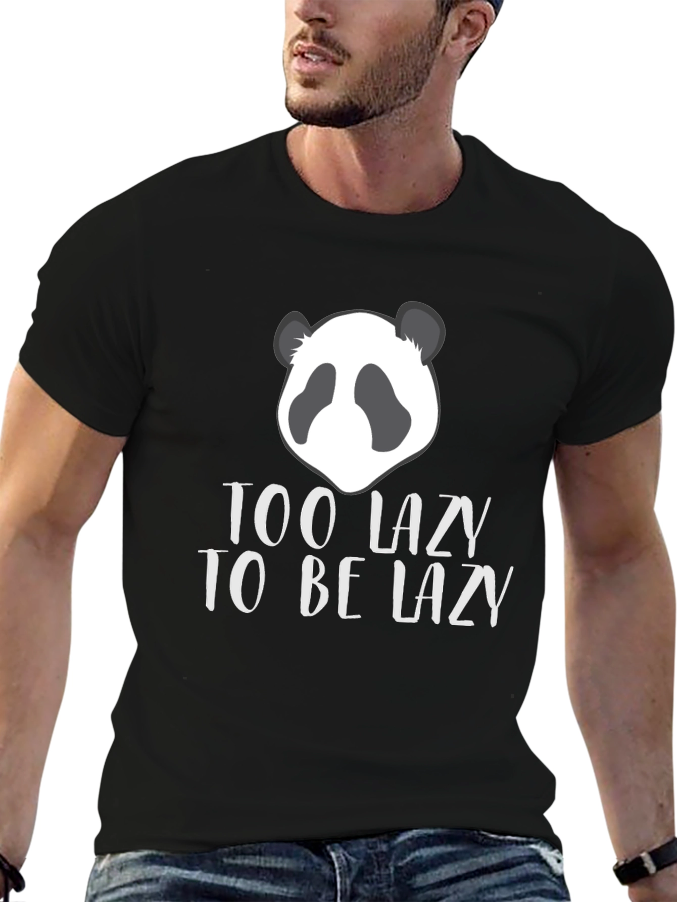Funny Panda T-Shirt - Too Lazy To Be Lazy