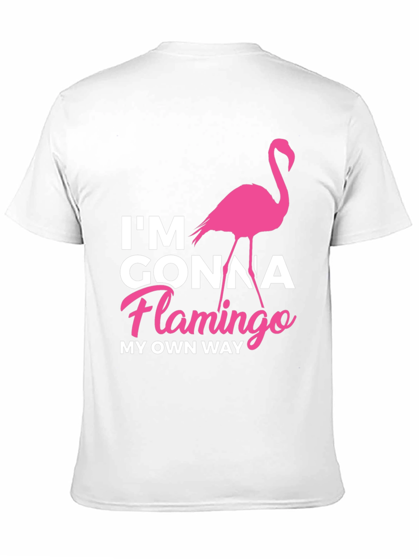 Im Gonna Flamingo My Own Way Black T-Shirt