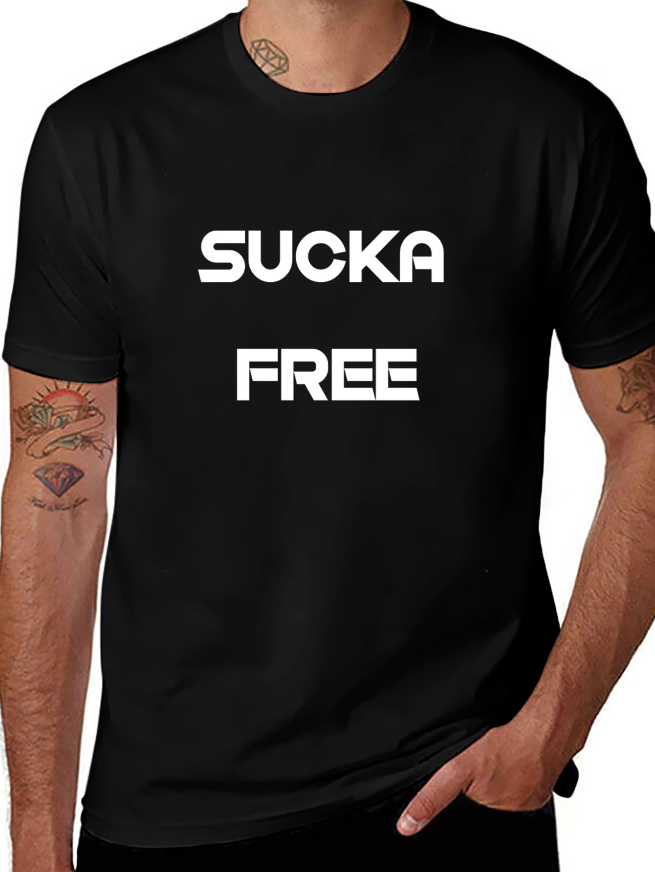 Sucka Free Graphic T-Shirt - Bold Black Tee