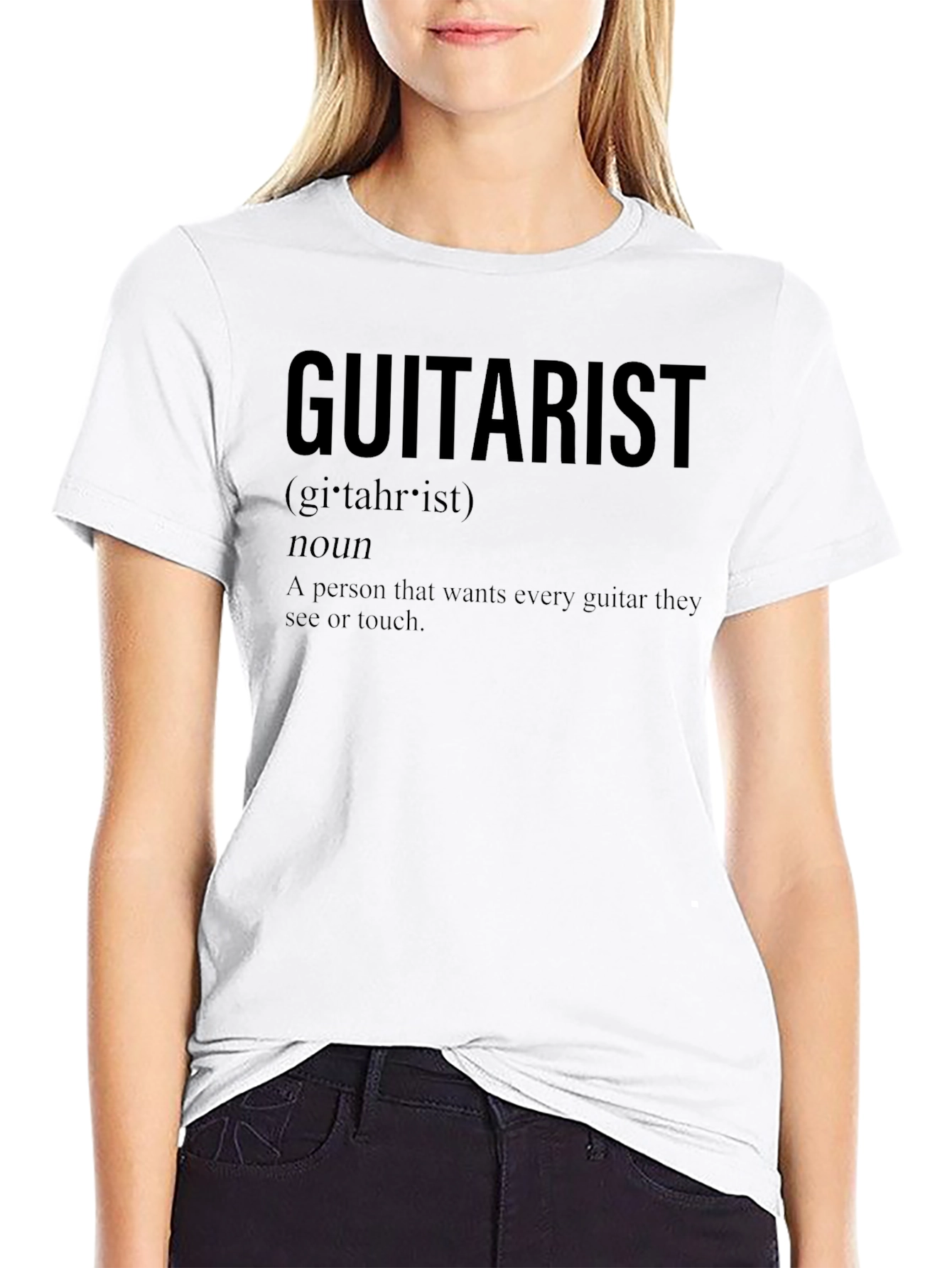 Guitarist Definition Black T-Shirt