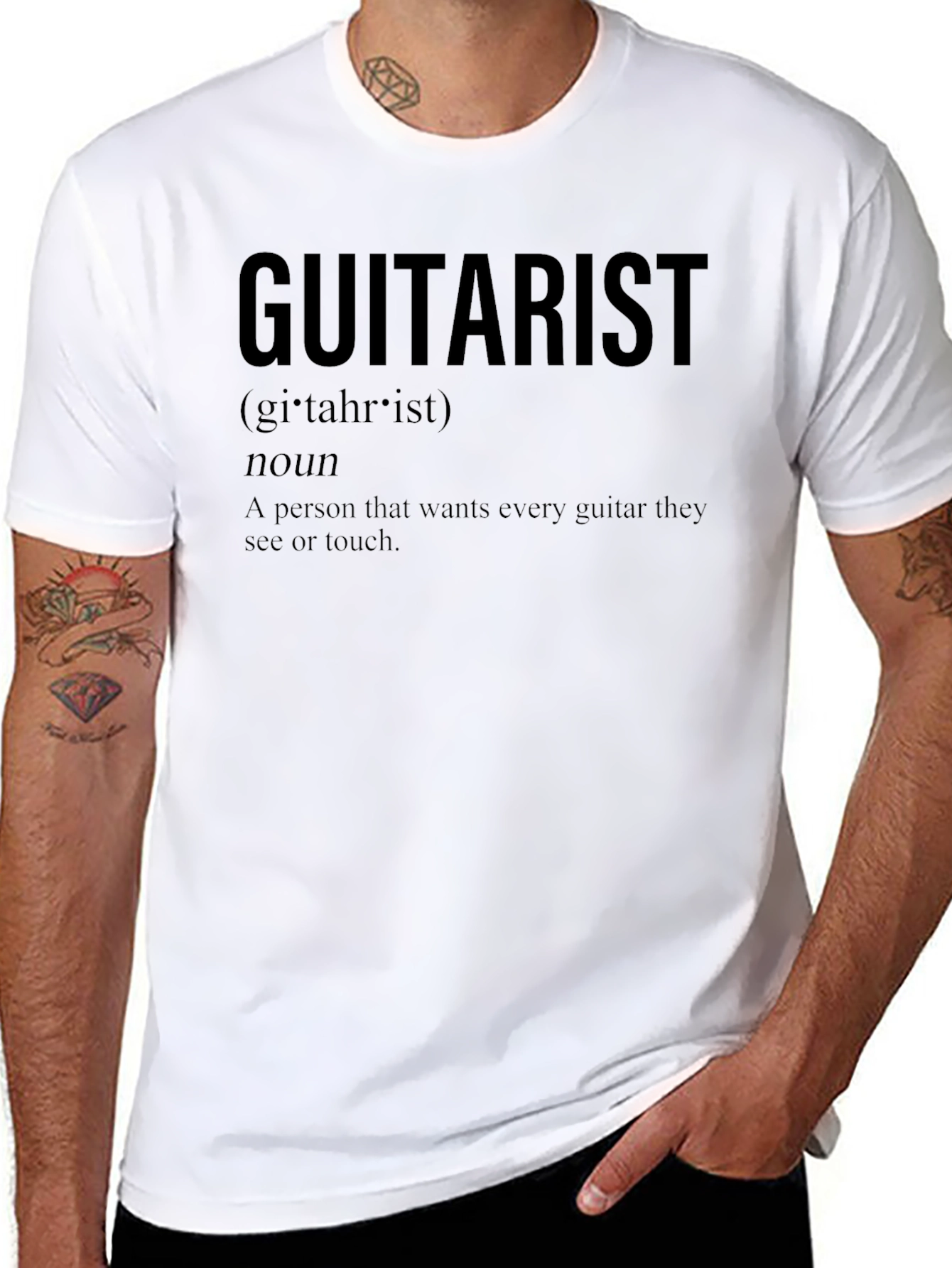 Guitarist Definition Black T-Shirt