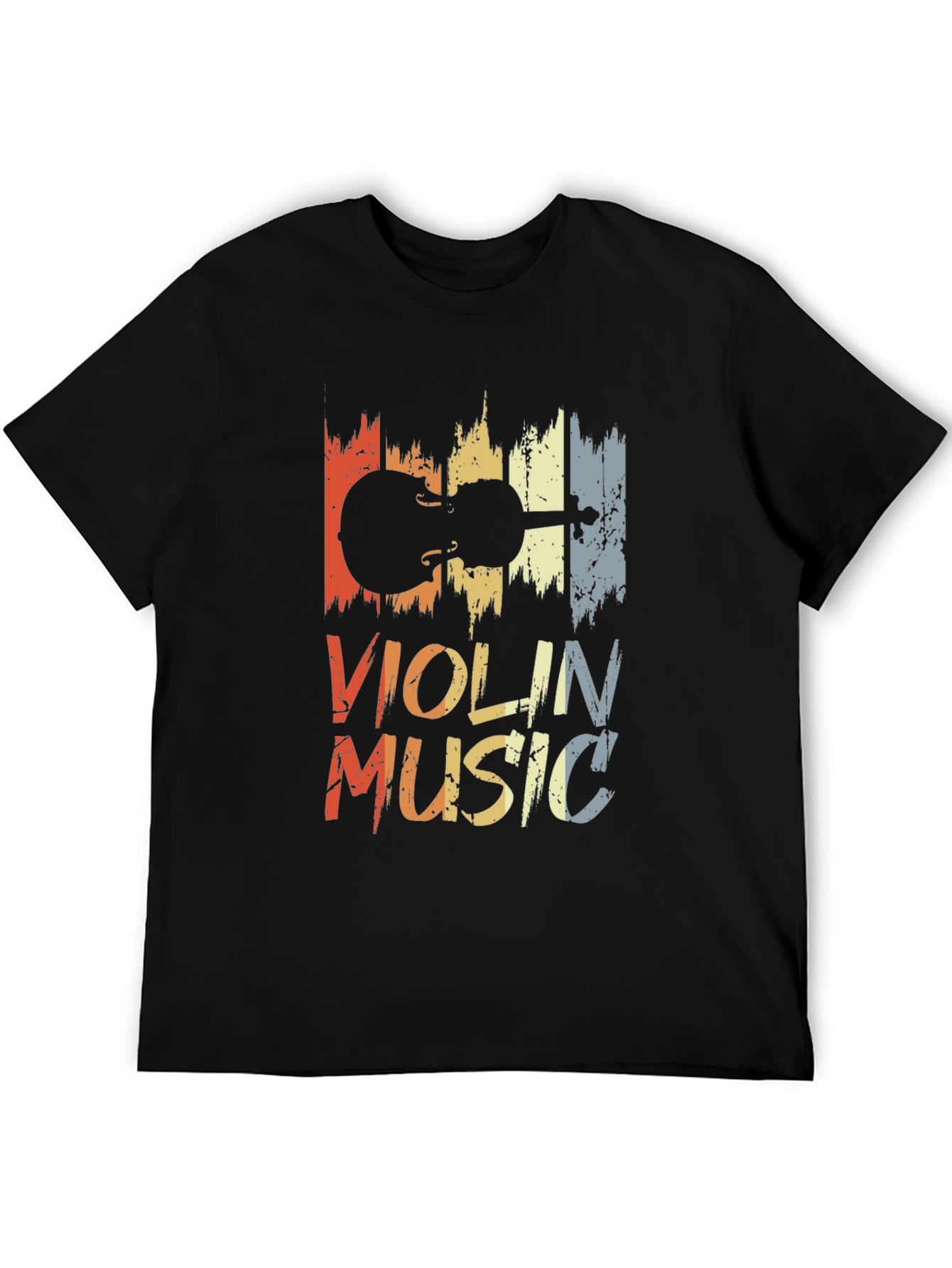 Violin Music Graphic Tee - Retro Style