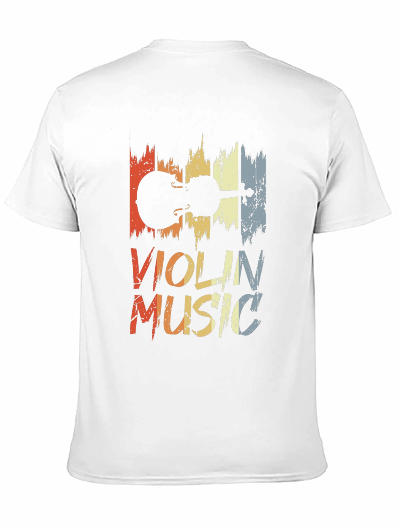 Violin Music Graphic Tee - Retro Style