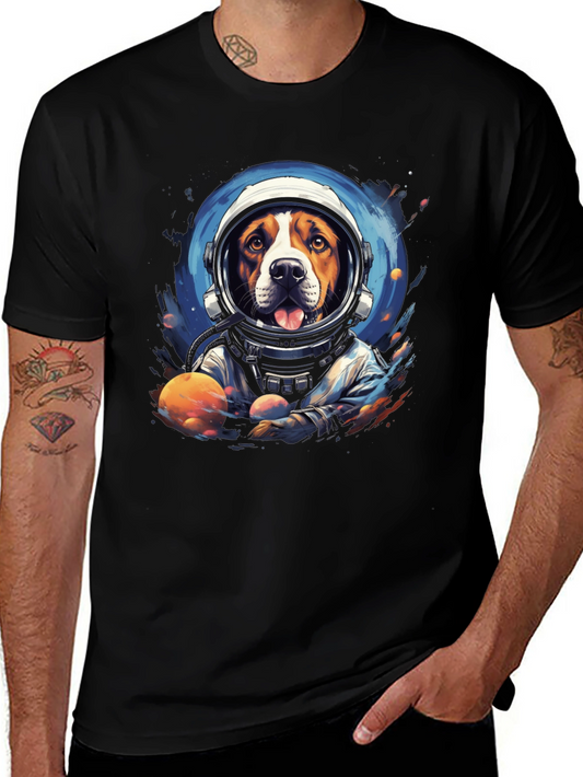 Dog Astronaut Graphic T-Shirt
