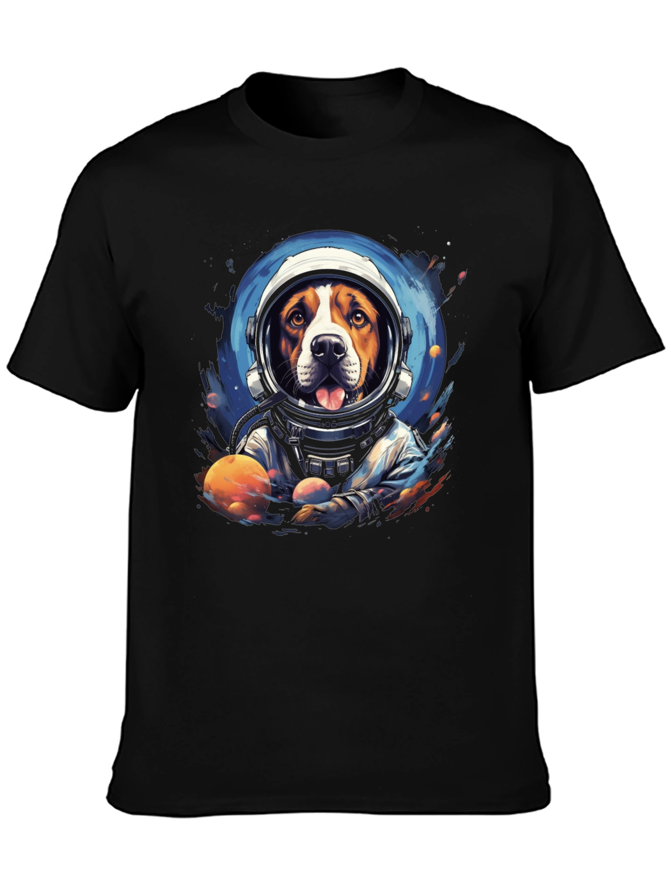 Dog Astronaut Graphic T-Shirt