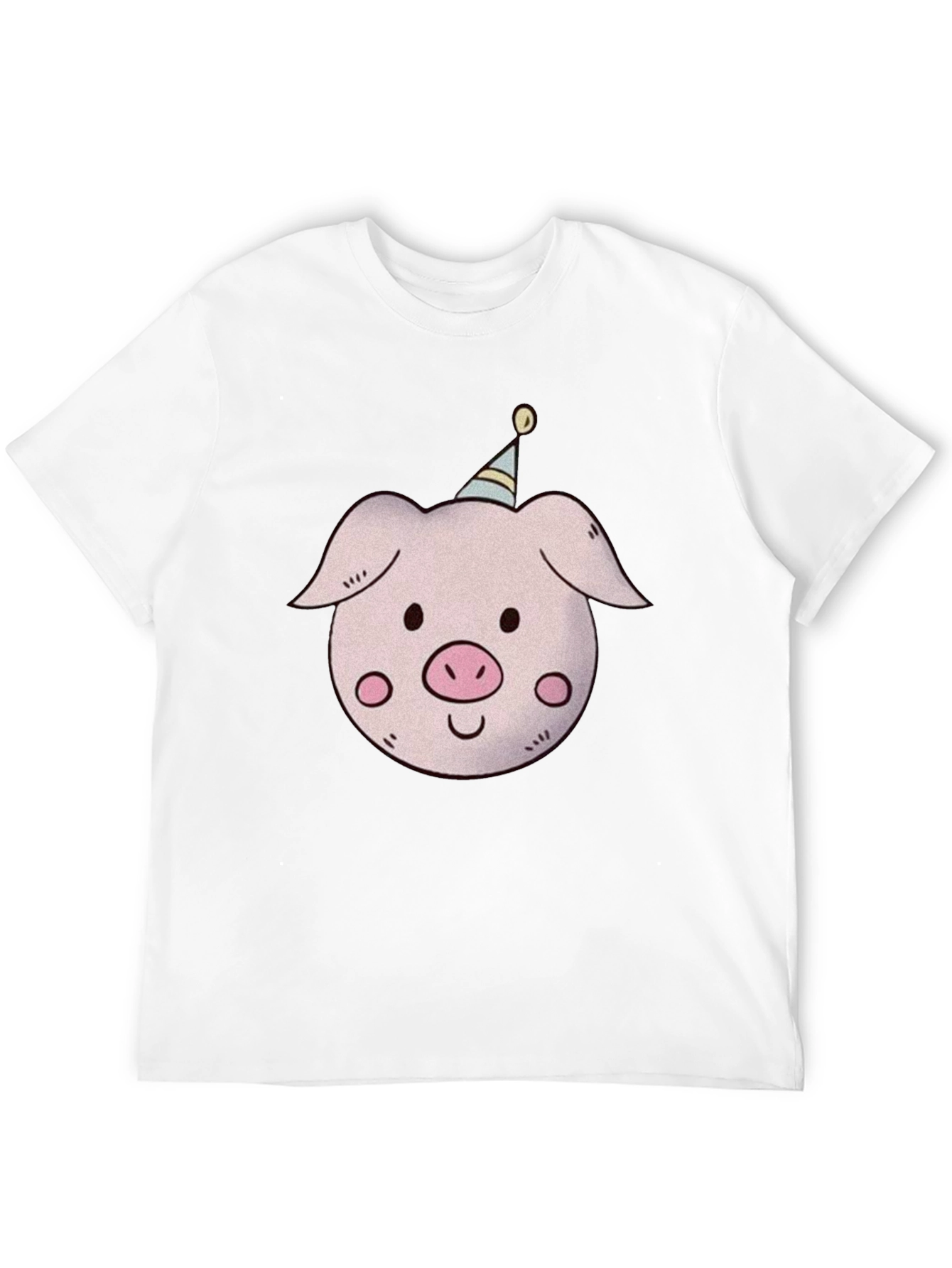 Pig with Party Hat T-Shirt - Unisex