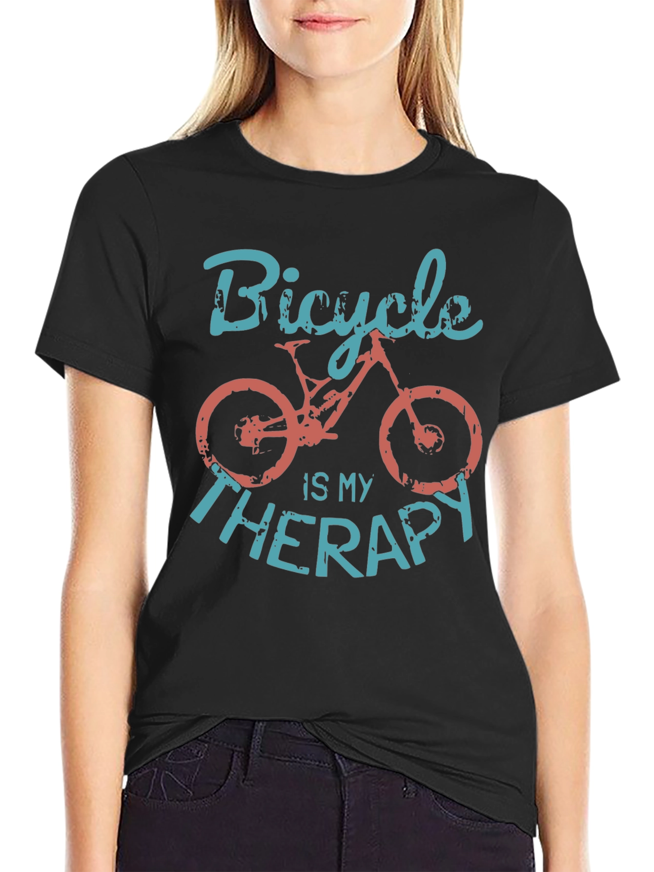 Bicycle is my Therapy Graphic T-Shirt