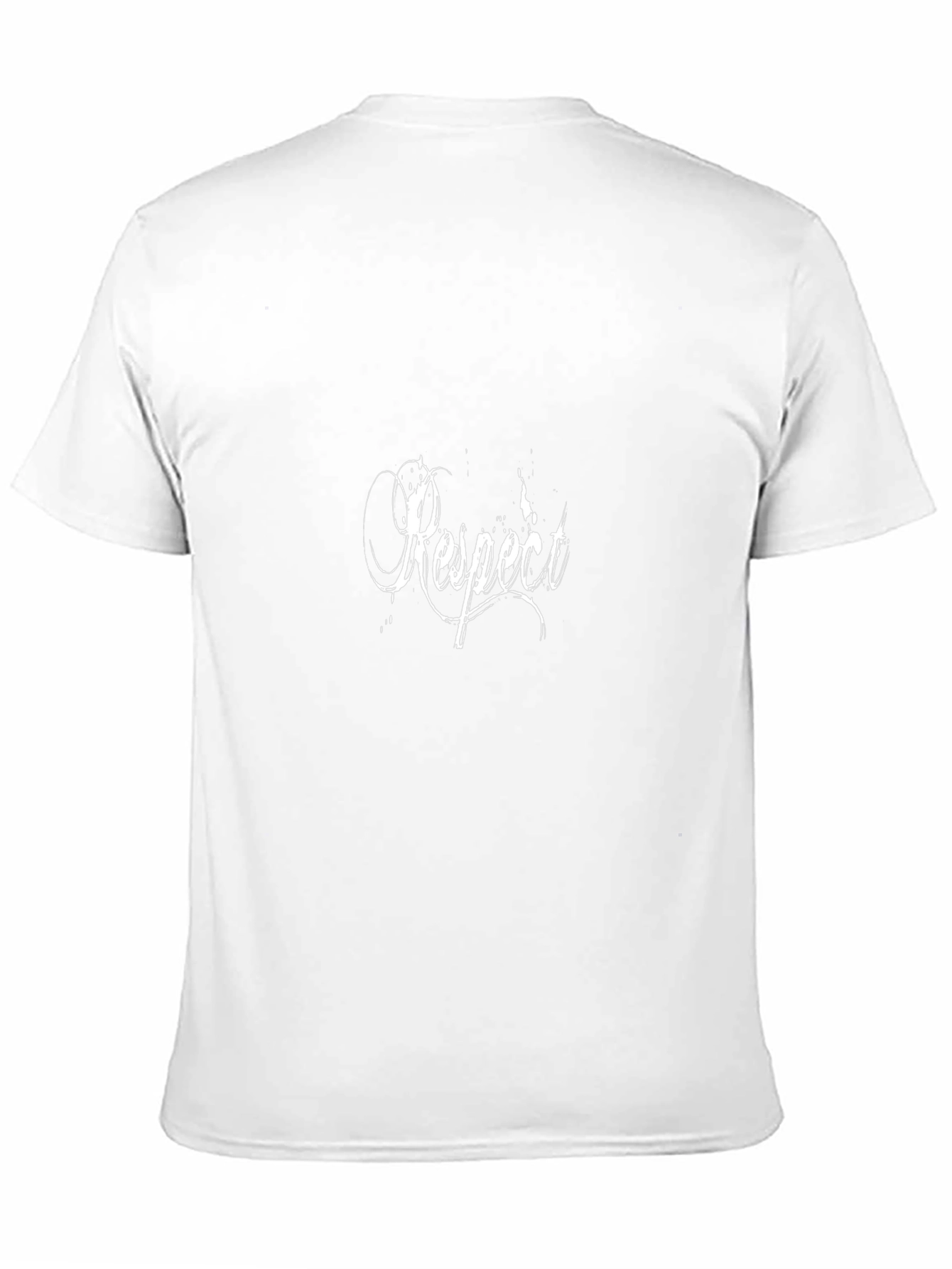 Respect Graphic Tee - Black Cotton T-Shirt