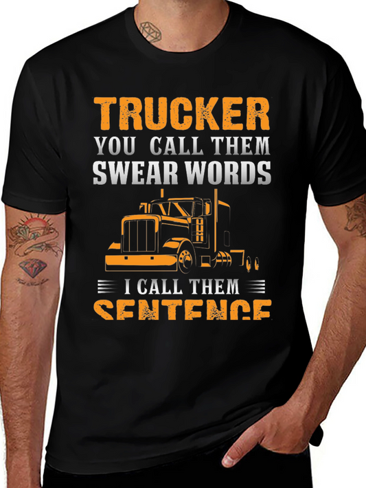 Trucker Swear Words T-Shirt