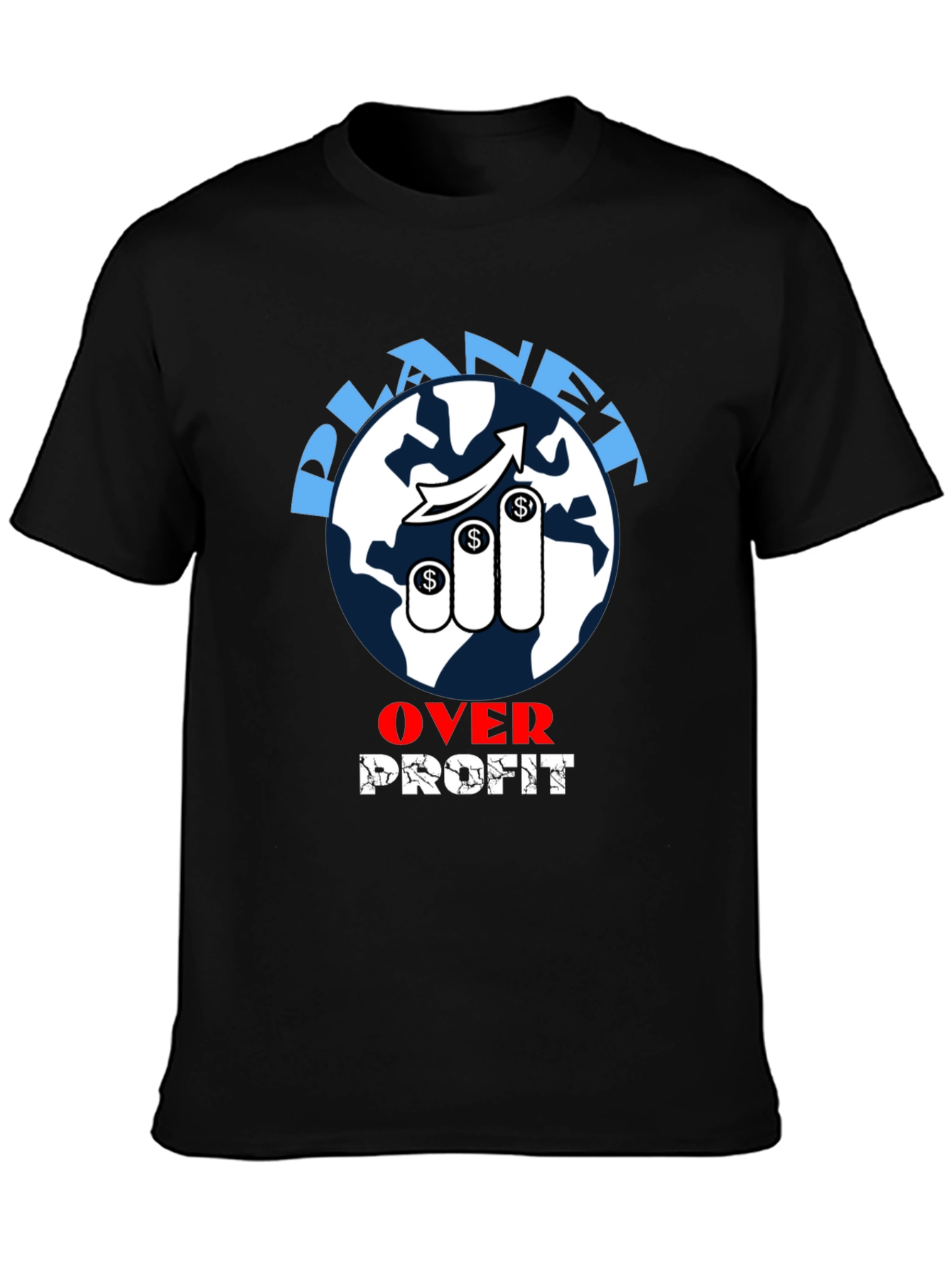Planet Over Profit Graphic Tee - Eco-Conscious Fashion