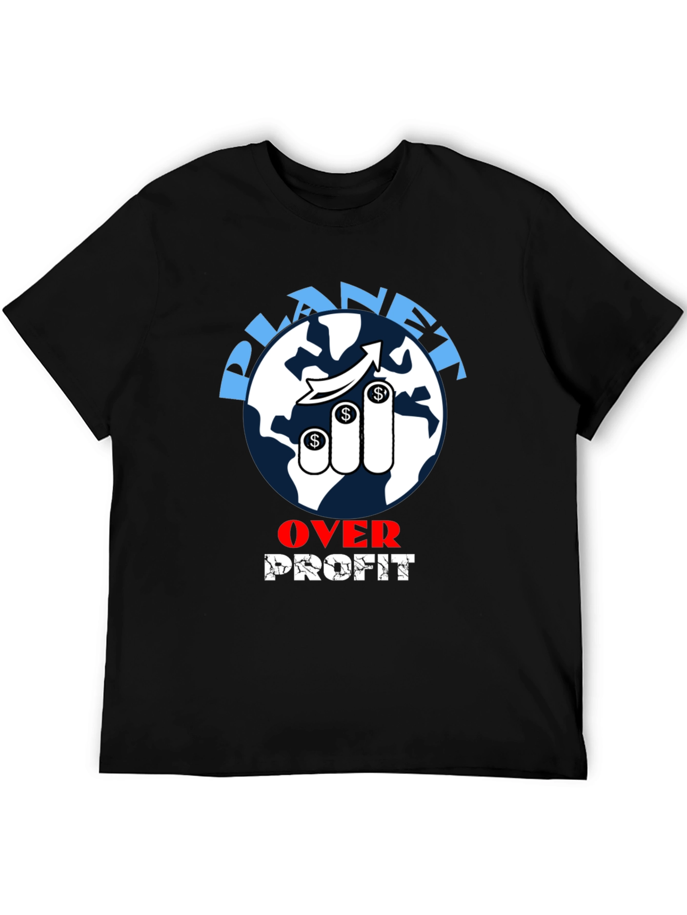 Planet Over Profit Graphic Tee - Eco-Conscious Fashion