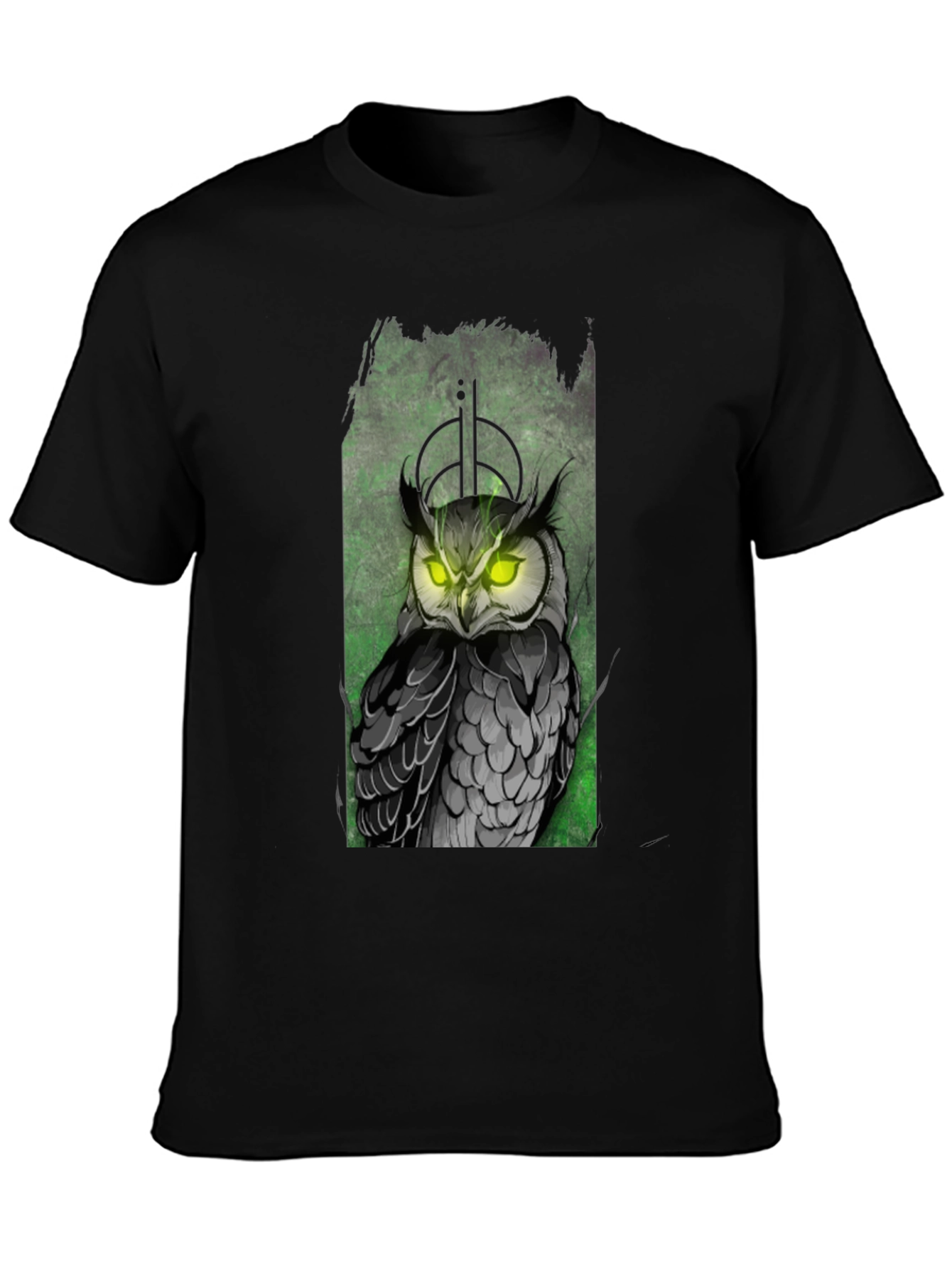 Owl Graphic Black T-Shirt
