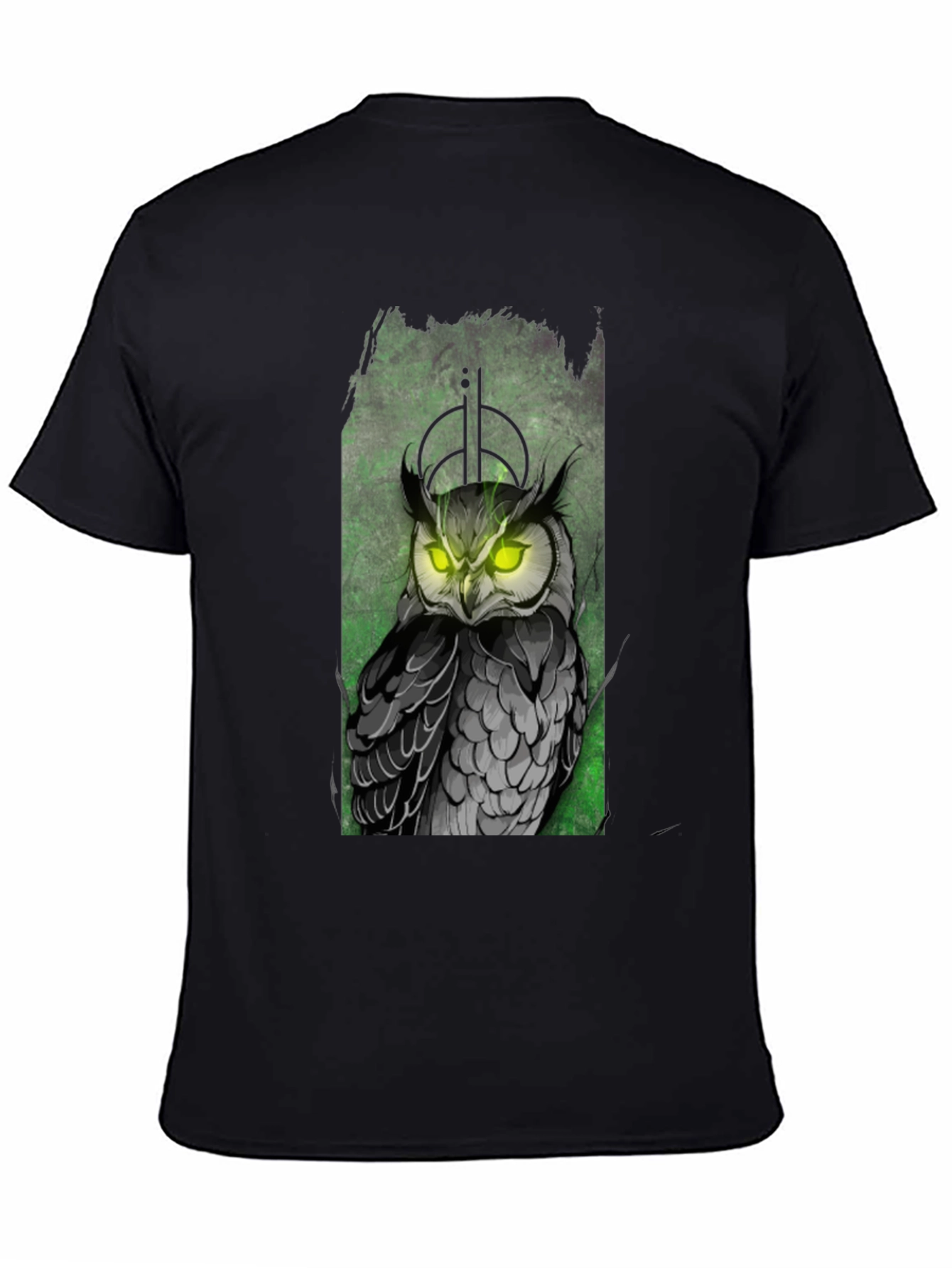 Owl Graphic Black T-Shirt
