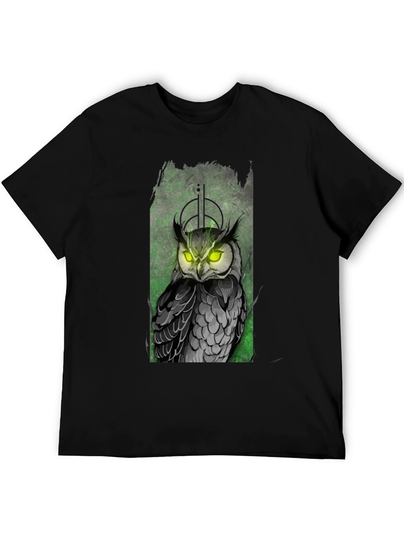 Owl Graphic Black T-Shirt