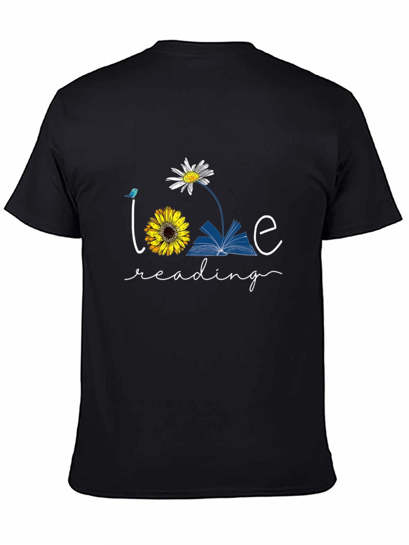 Love Reading Graphic T-Shirt Floral Book Tee
