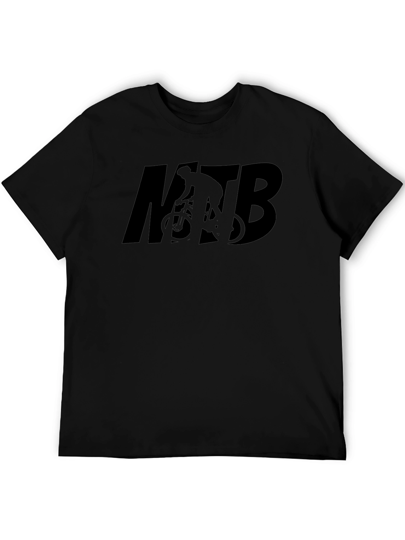 MTB Biking T-Shirt - Black Graphic Tee