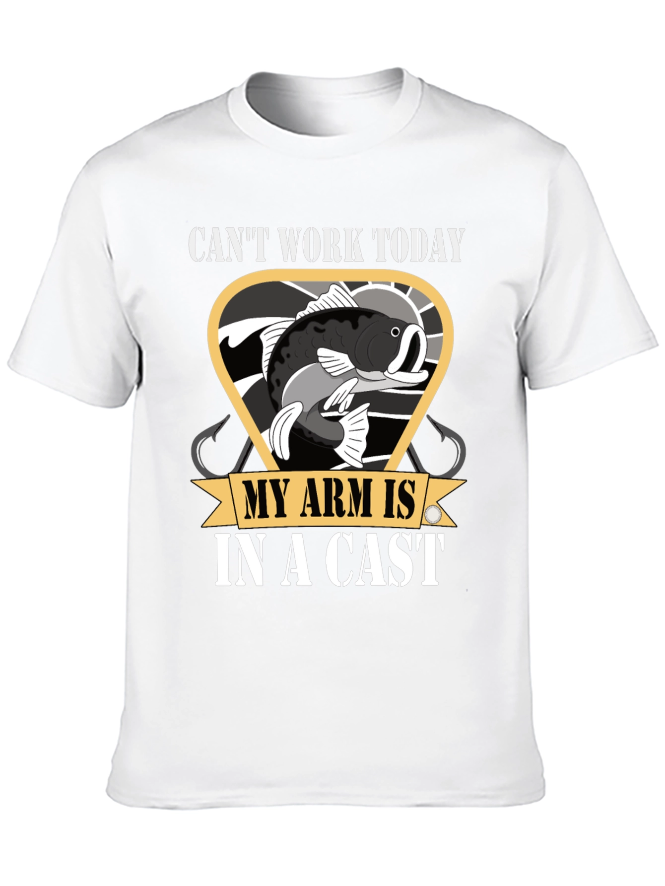 Funny Fishing T-Shirt - Cant Work Today