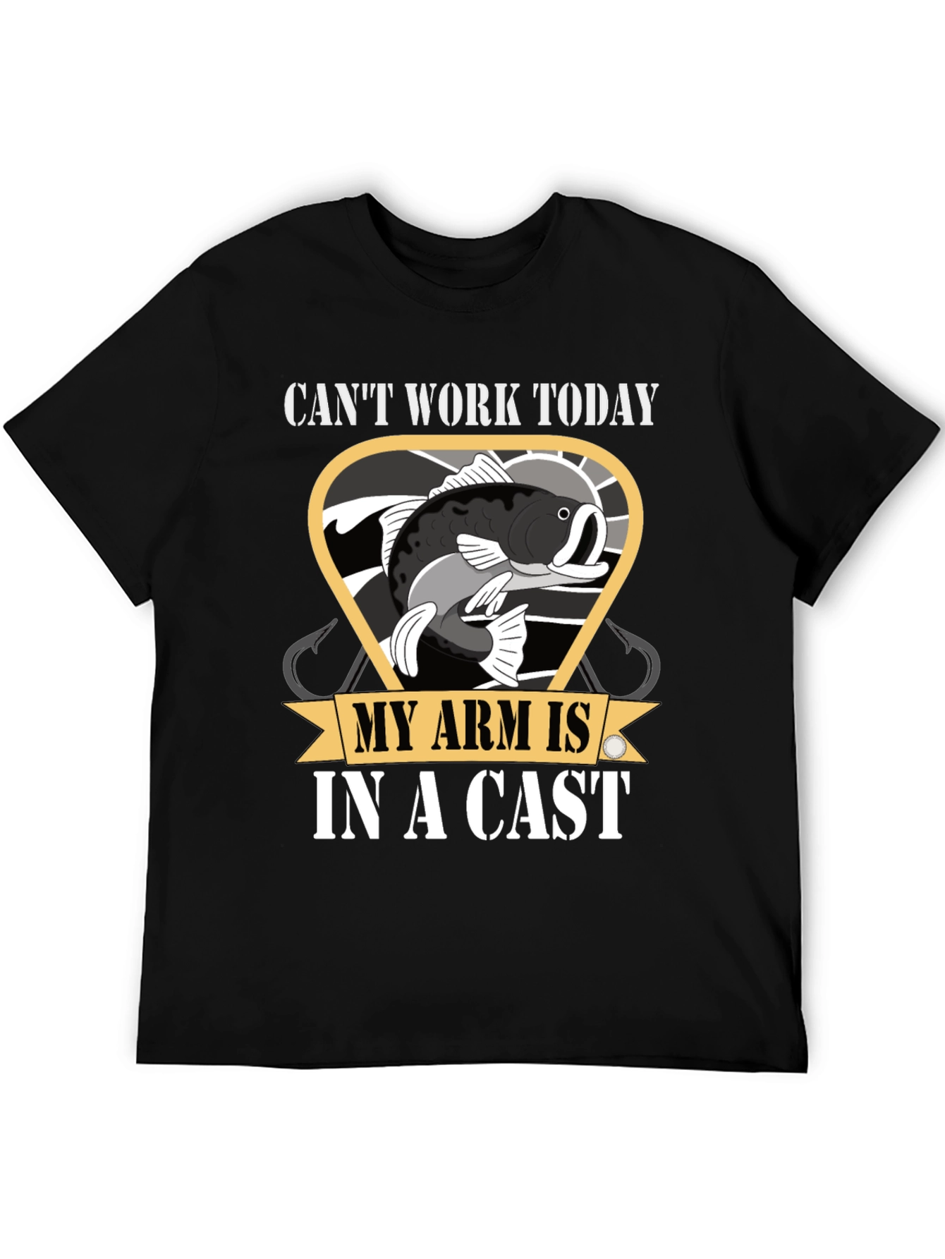 Funny Fishing T-Shirt - Cant Work Today