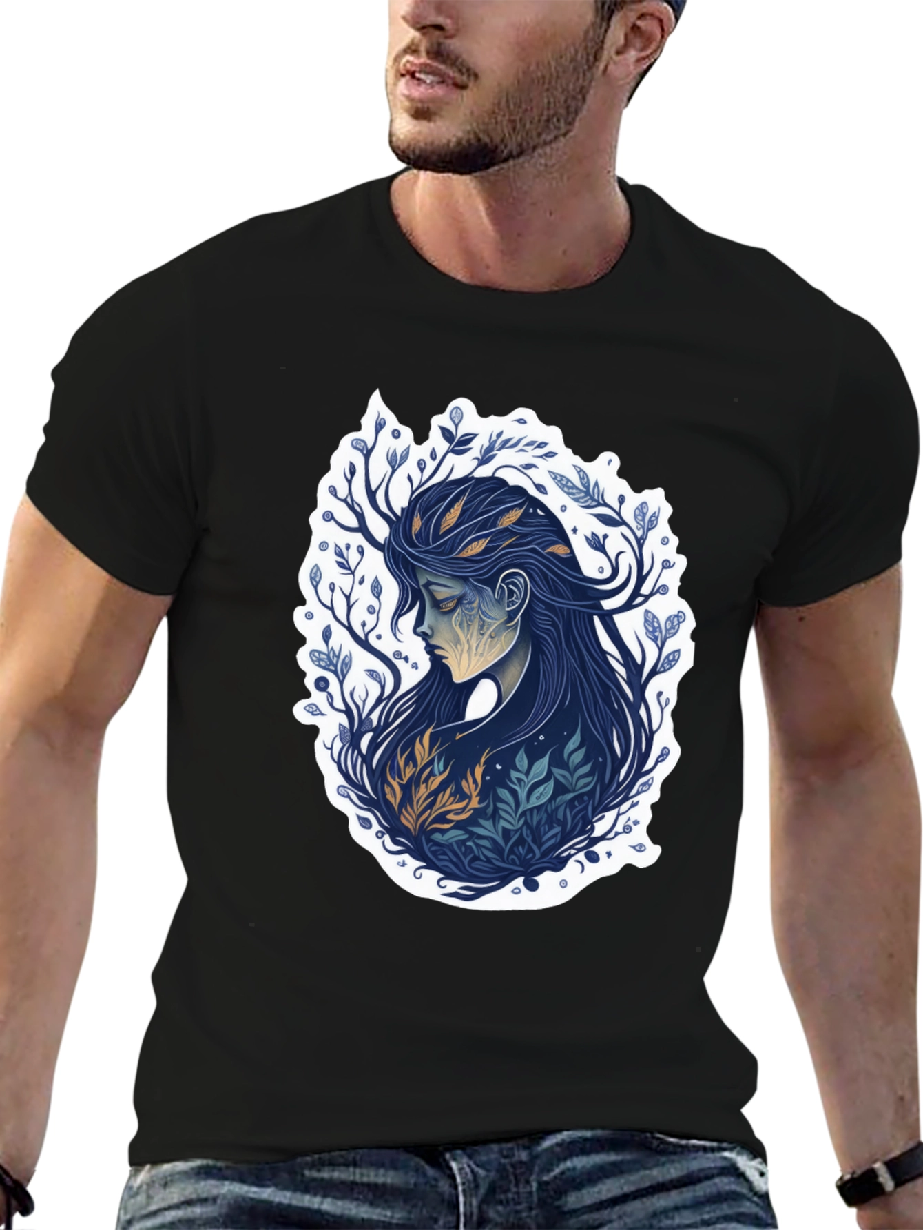 Nature Spirit Graphic Tee - Black