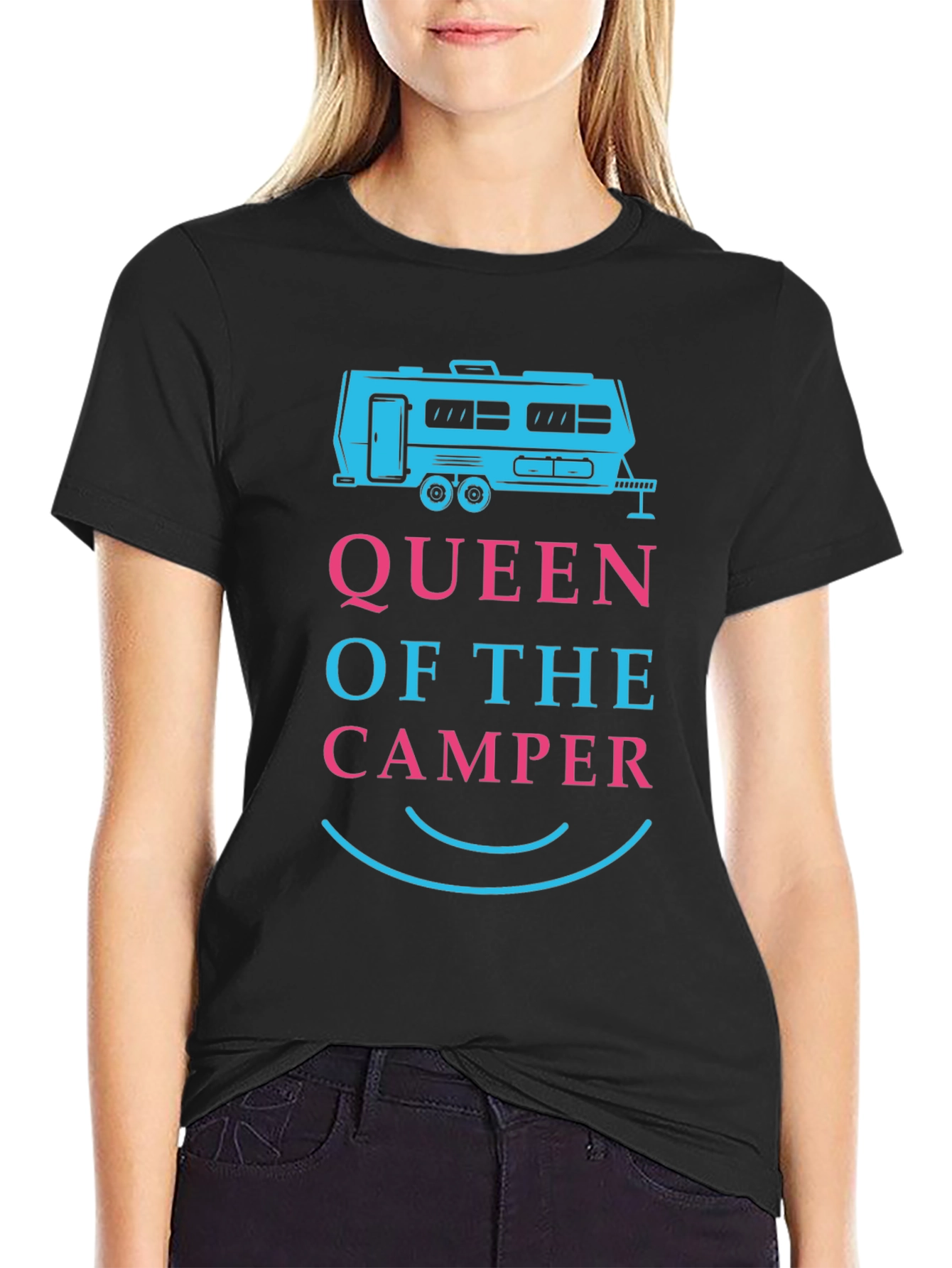 Queen of the Camper T-Shirt - Camping RV Life