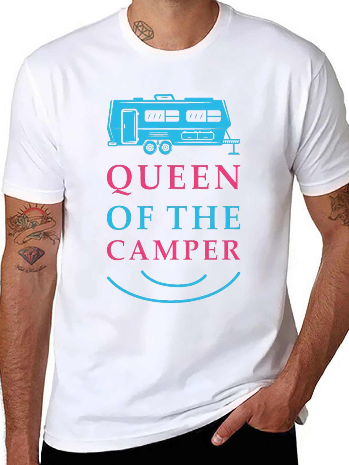 Queen of the Camper T-Shirt - Camping RV Life