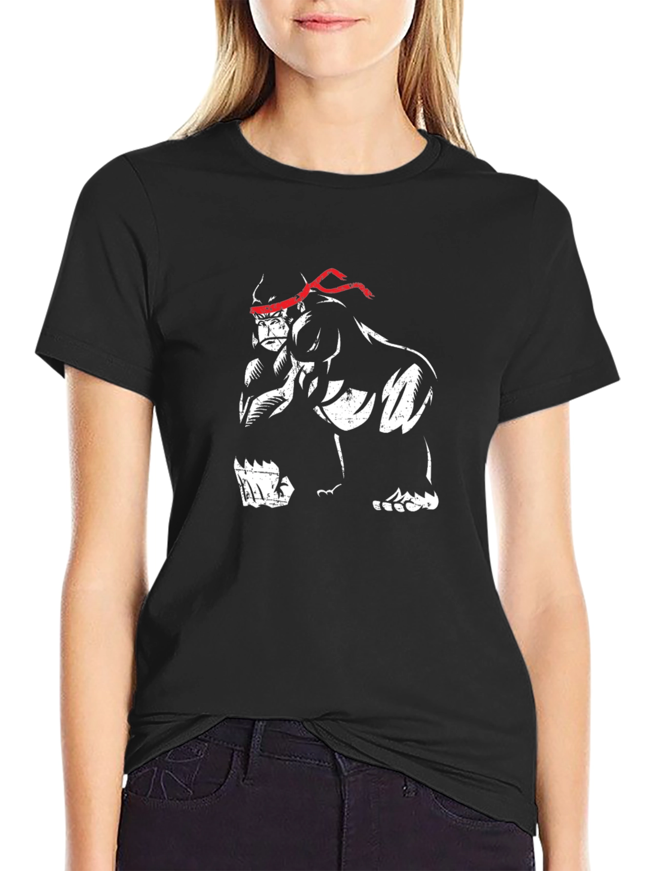Gorilla Ninja T-Shirt - Black Graphic Tee