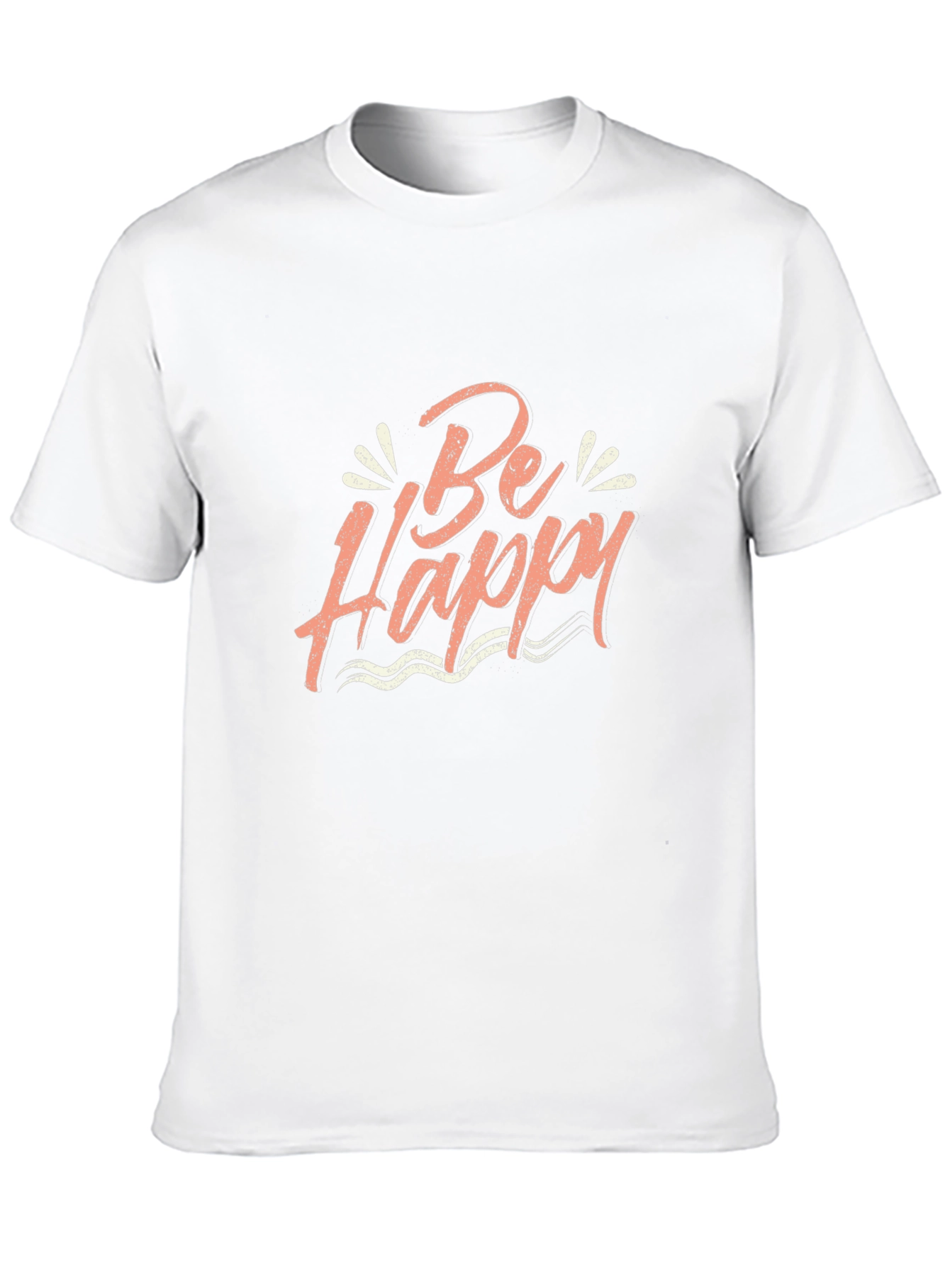 Be Happy Graphic T-Shirt - Black