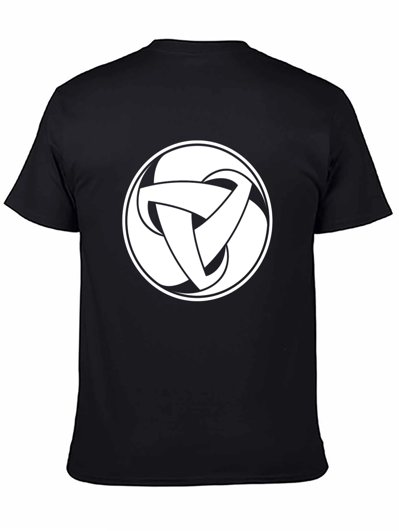 Black T-Shirt with Celtic Knot Design