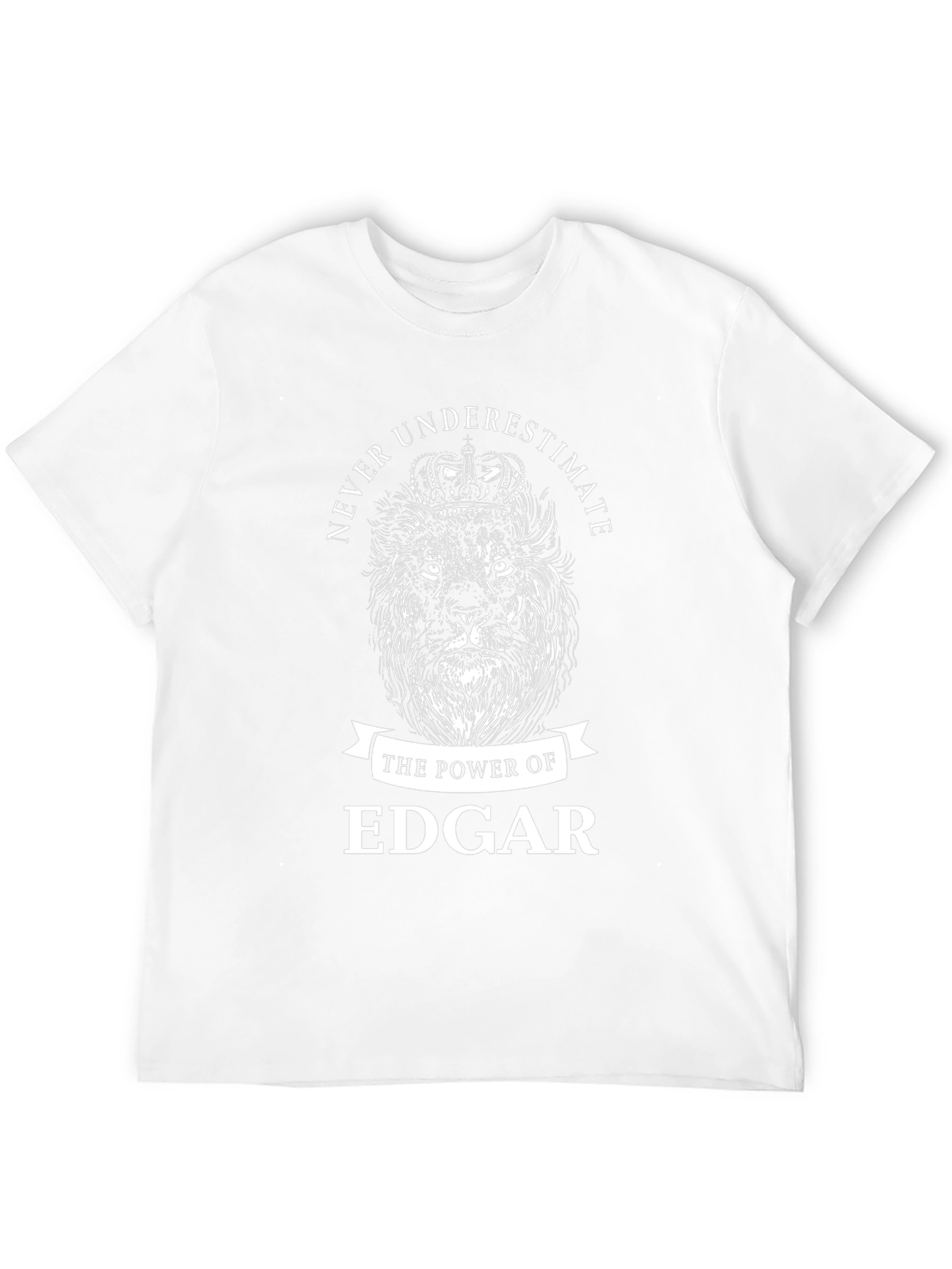 Never Underestimate Edgar Lion Graphic Tee