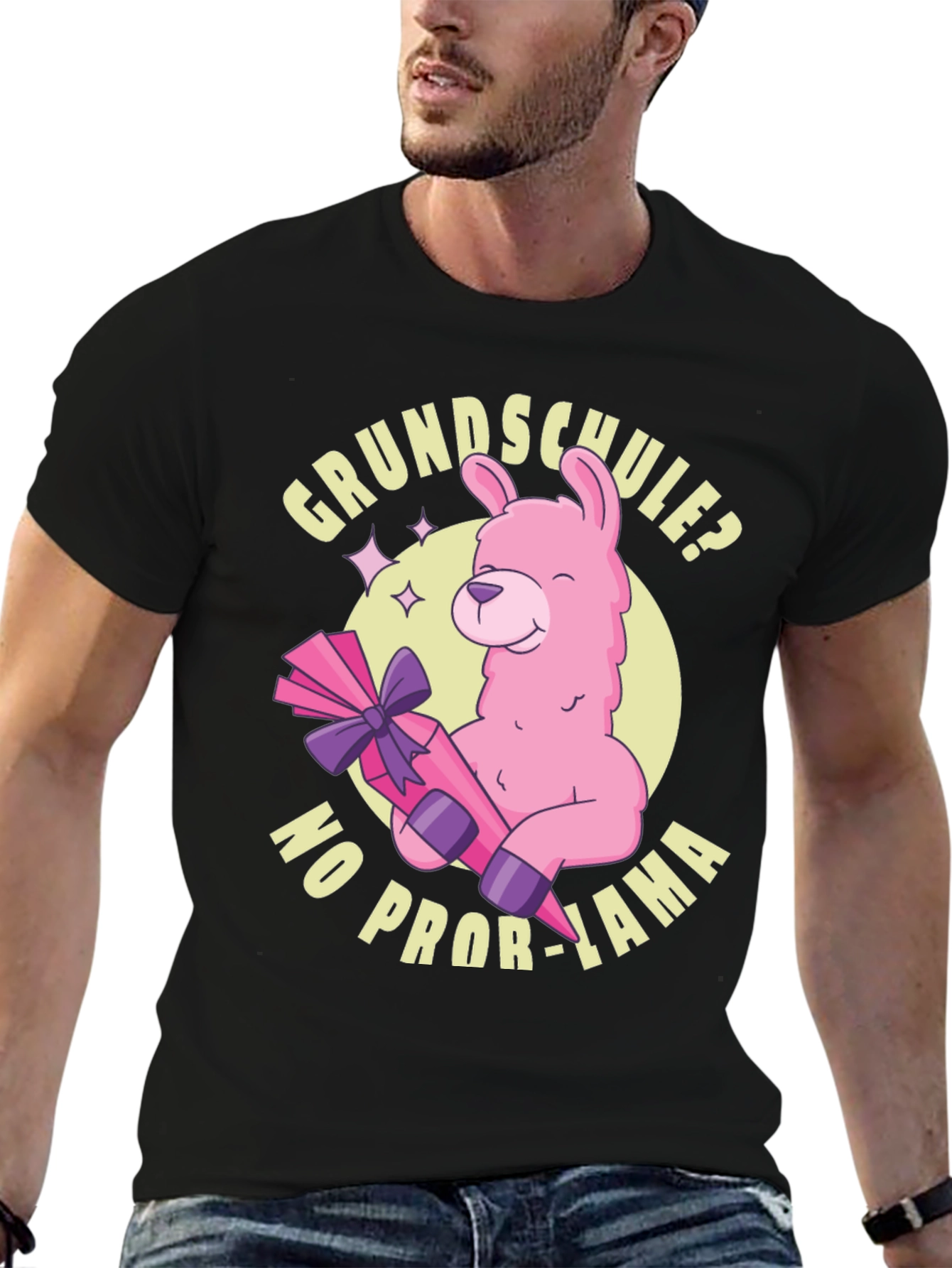 Grundschule? No Prob-Lama Graphic T-Shirt