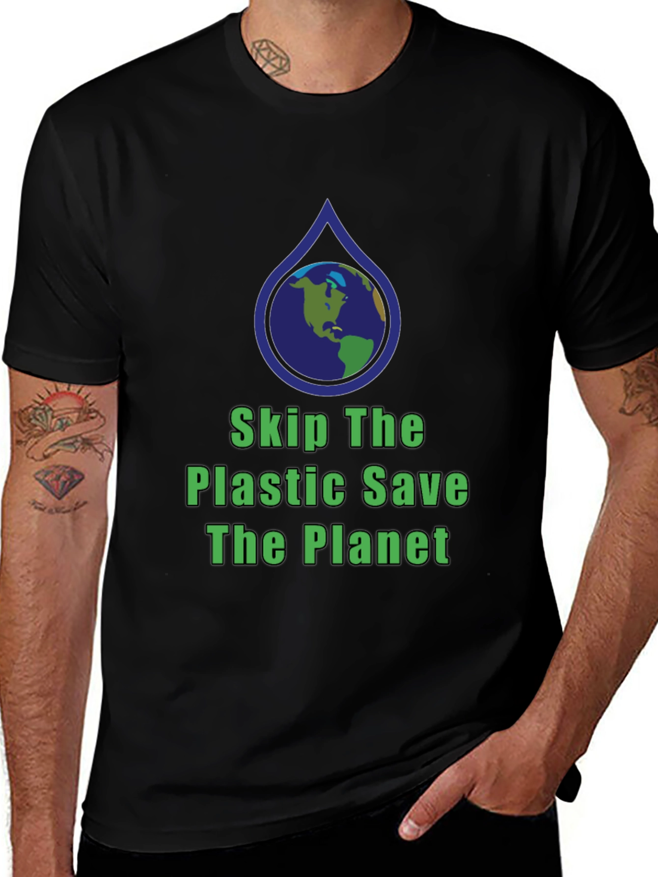Eco-Friendly Save The Planet Graphic T-Shirt
