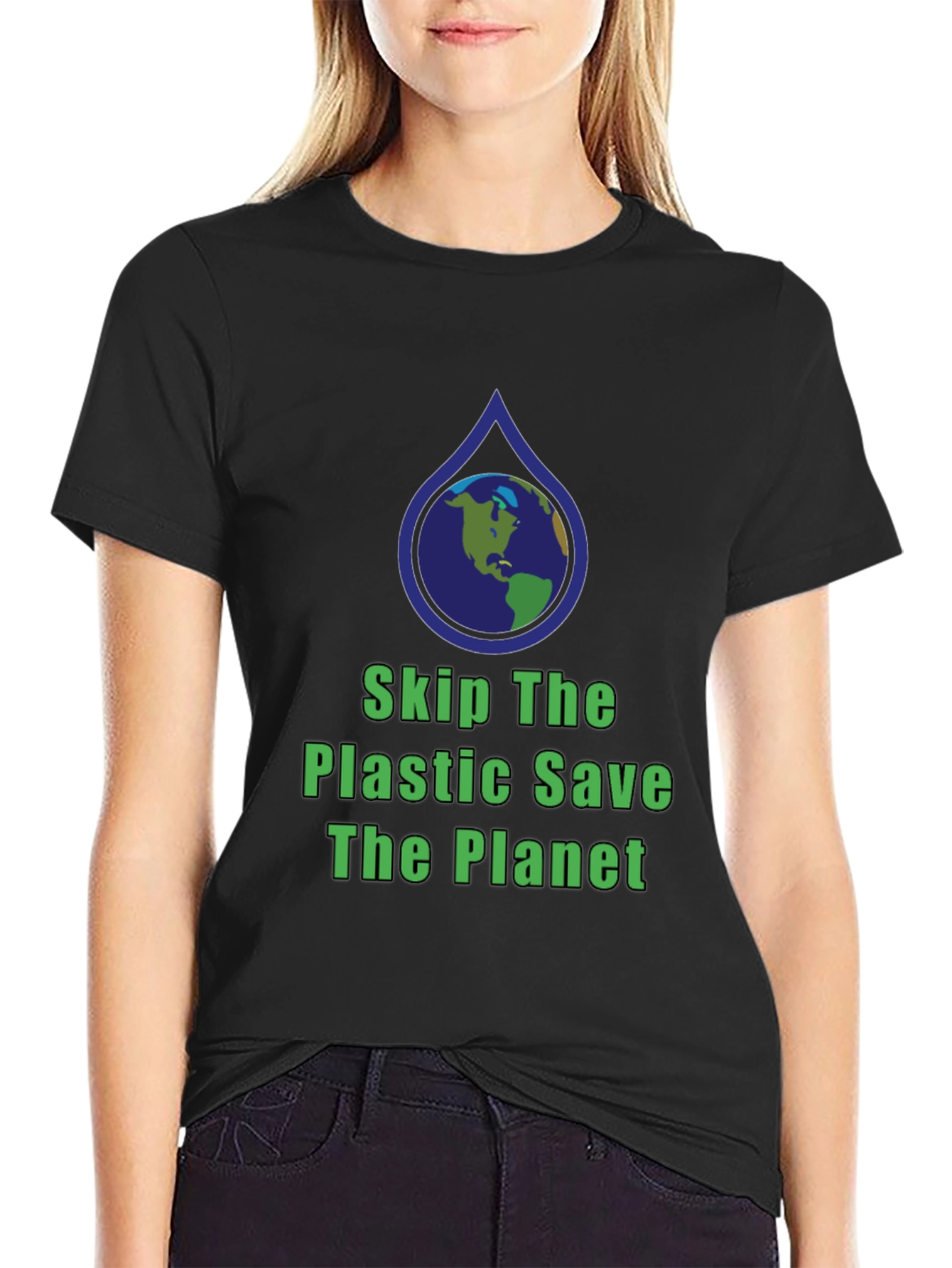Eco-Friendly Save The Planet Graphic T-Shirt