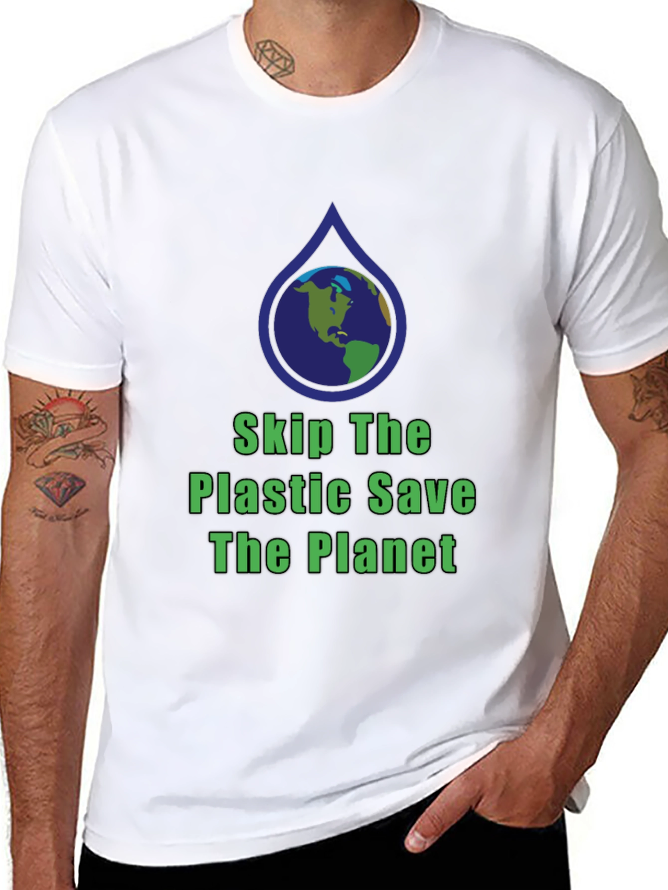 Eco-Friendly Save The Planet Graphic T-Shirt