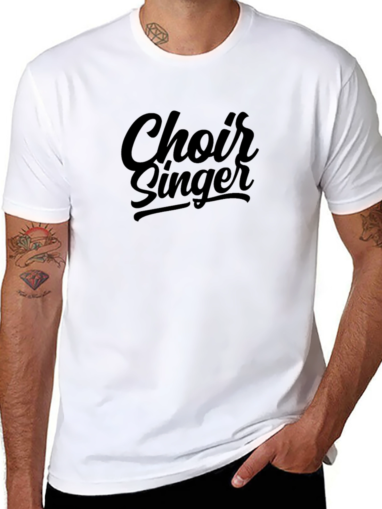 Choir Singer Graphic T-Shirt - Soft Cotton Blend