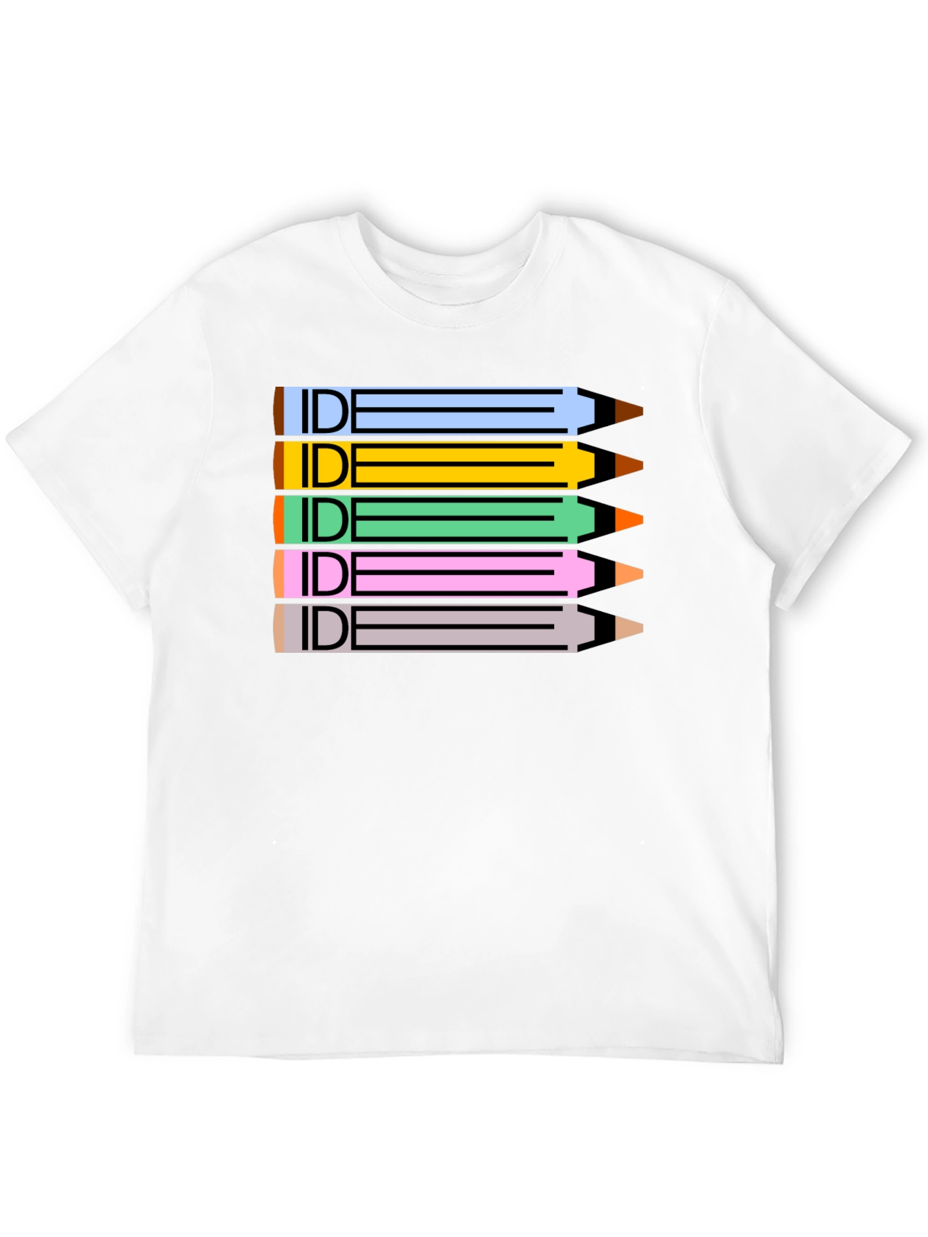 IDE Pencil Stack Graphic Tee - Creative Designer Shirt