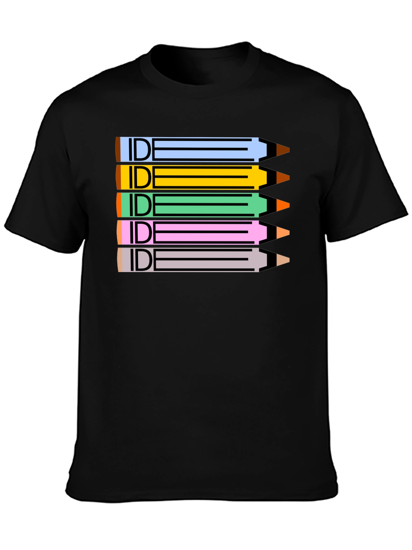 IDE Pencil Stack Graphic Tee - Creative Designer Shirt