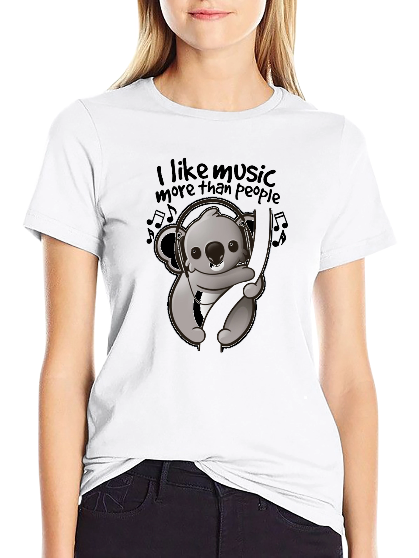 Music Loving Koala Graphic Tee