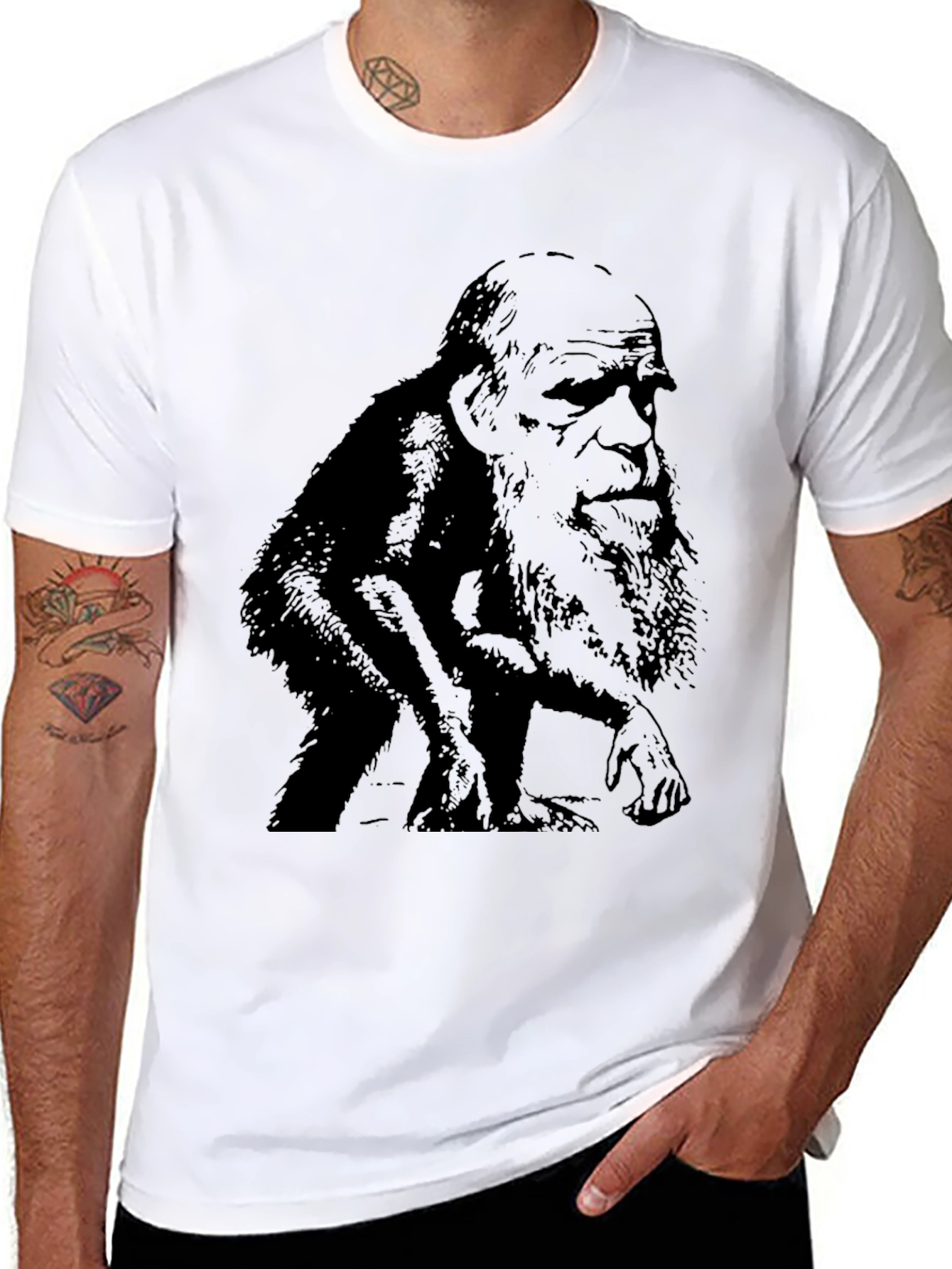 Evolved Ape Graphic Tee - Mens Black T-Shirt