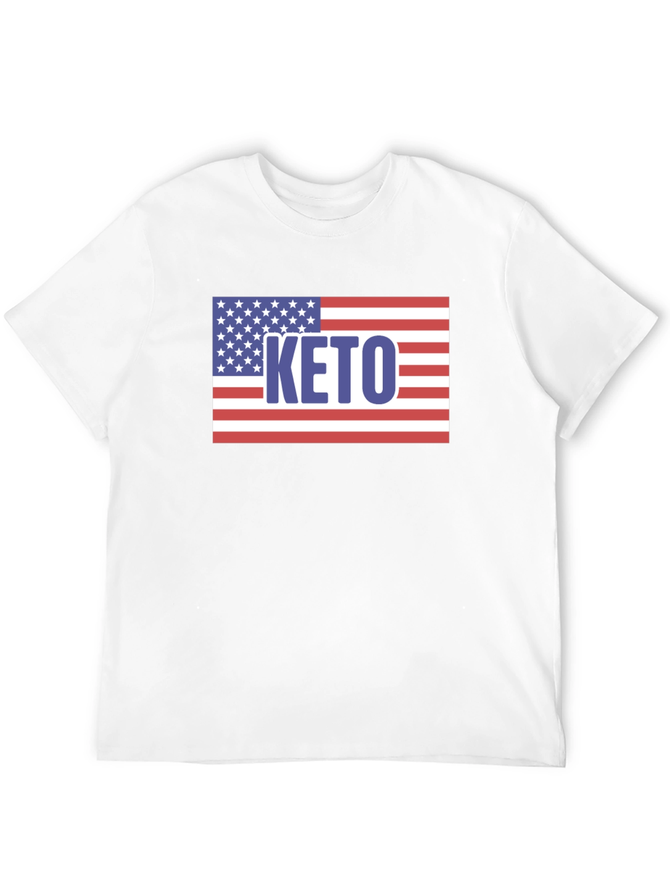 Keto American Flag Graphic T-Shirt