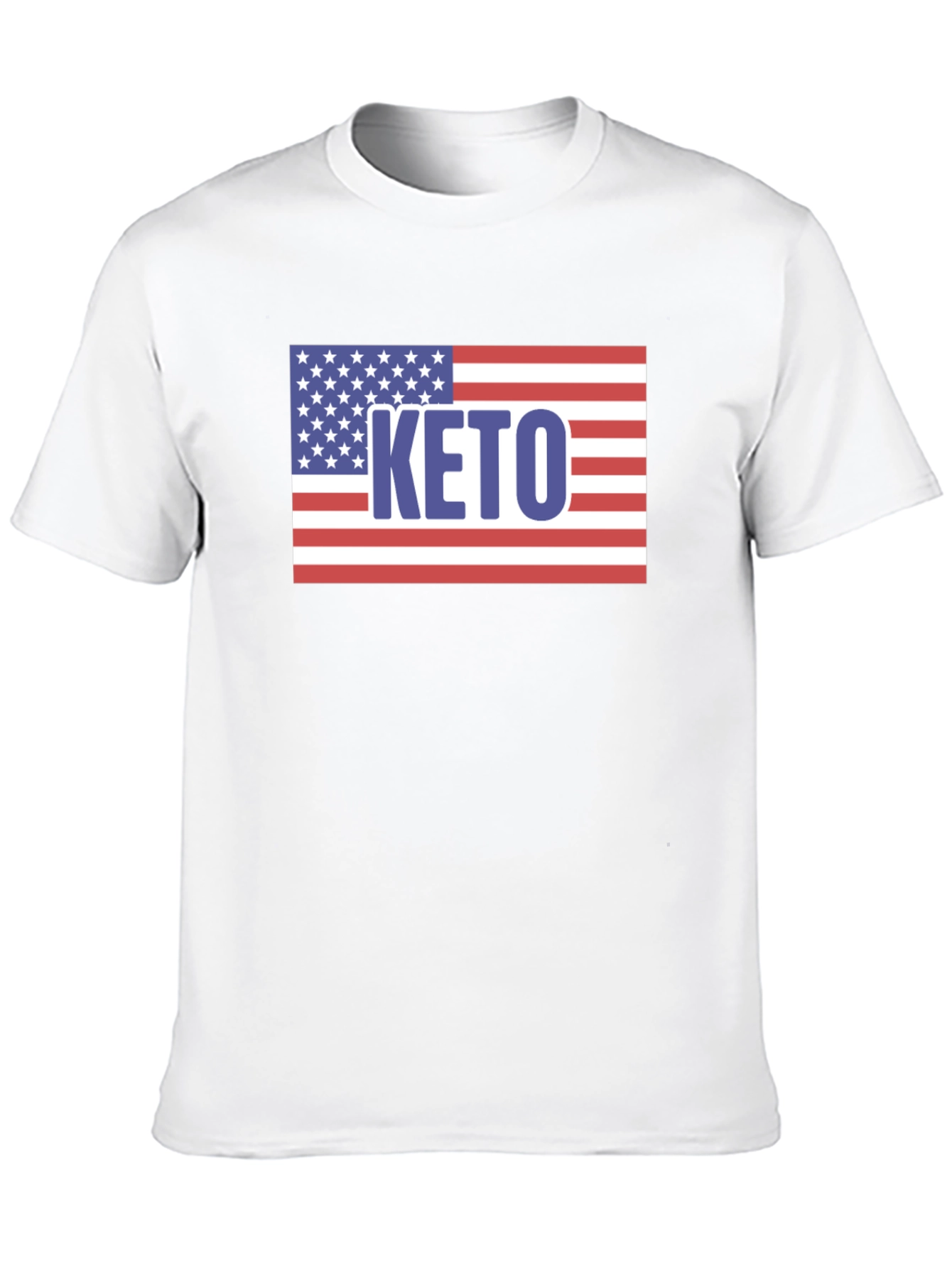 Keto American Flag Graphic T-Shirt